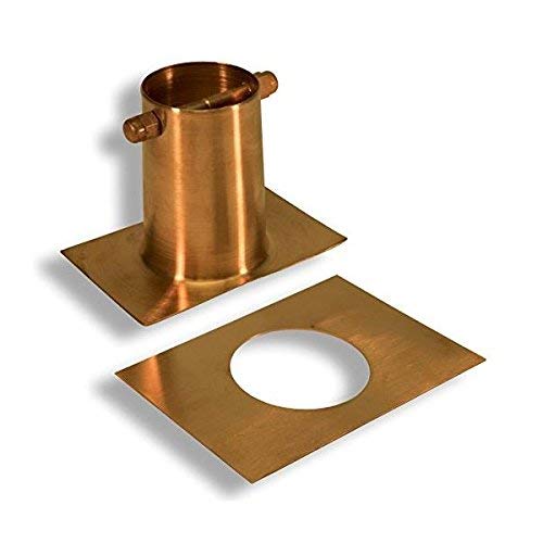 Bluebell Cups Copper Rain Chain 13 FT with Installation Kit - Decorative Downspout Alternative for Garden, Patio, and Outdoor Water Drainage