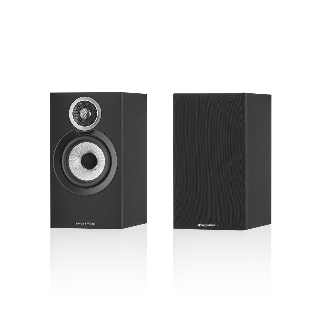 B&W 607 S3 Bookshelf Speakers - Premium Pair of Stand Mount HiFi Speakers for Home Theater & Music Listening