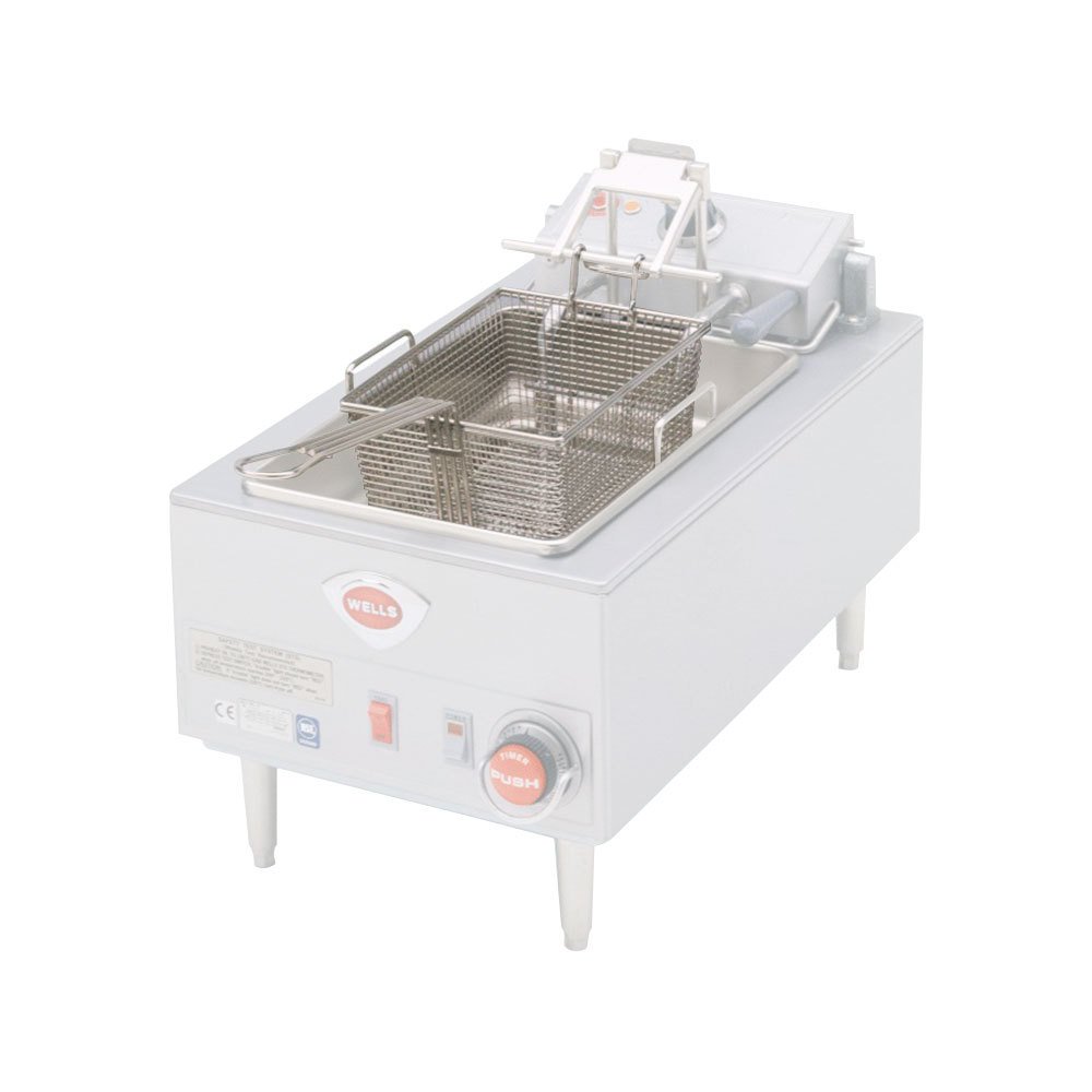 Wells 20162 Heavy Duty Deep Fryer Basket 7.75x10x5.25 Inches - Commercial Grade Stainless Steel Fry Basket for Restaurants, Food Trucks & Home Kitchen Use