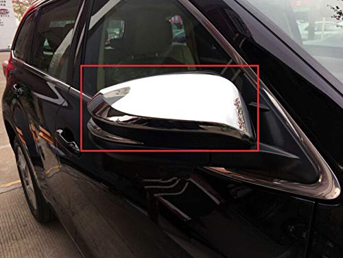 Toyota Fortuner Side Door Rearview Mirror Covers (2016-2020) - ABS Exterior Mirror Caps Trim Accessories for Enhanced Style & Protection - Perfect for Off-Roading & Daily Commuting