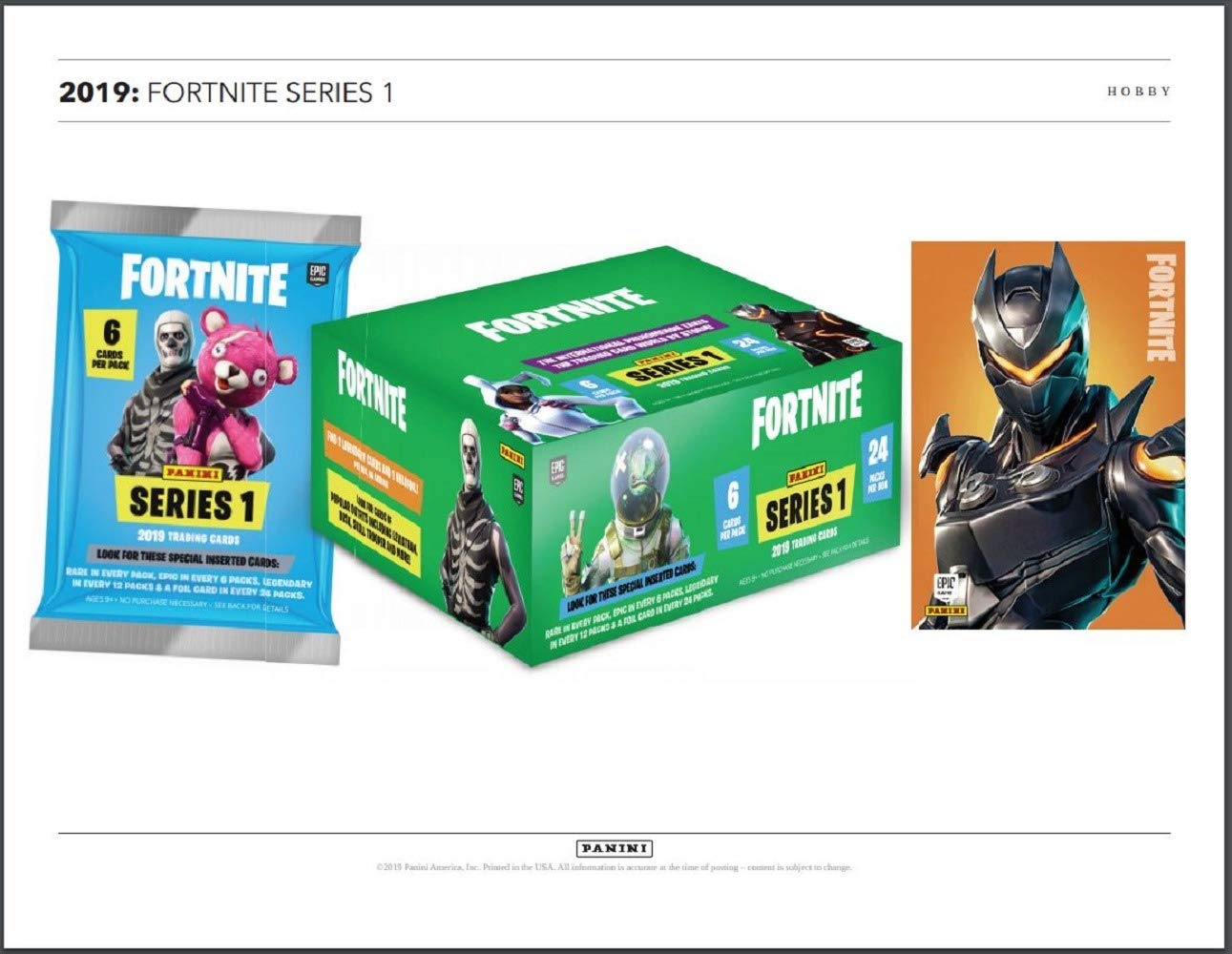 2019 Panini Fortnite Series 1 Trading Cards - 24 Pack Hobby BOX (Sealed, Random) | Collectible Trading Card Game for Fortnite Fans & Card Collectors | Perfect for Gaming Tournaments, Gifts & Investment
