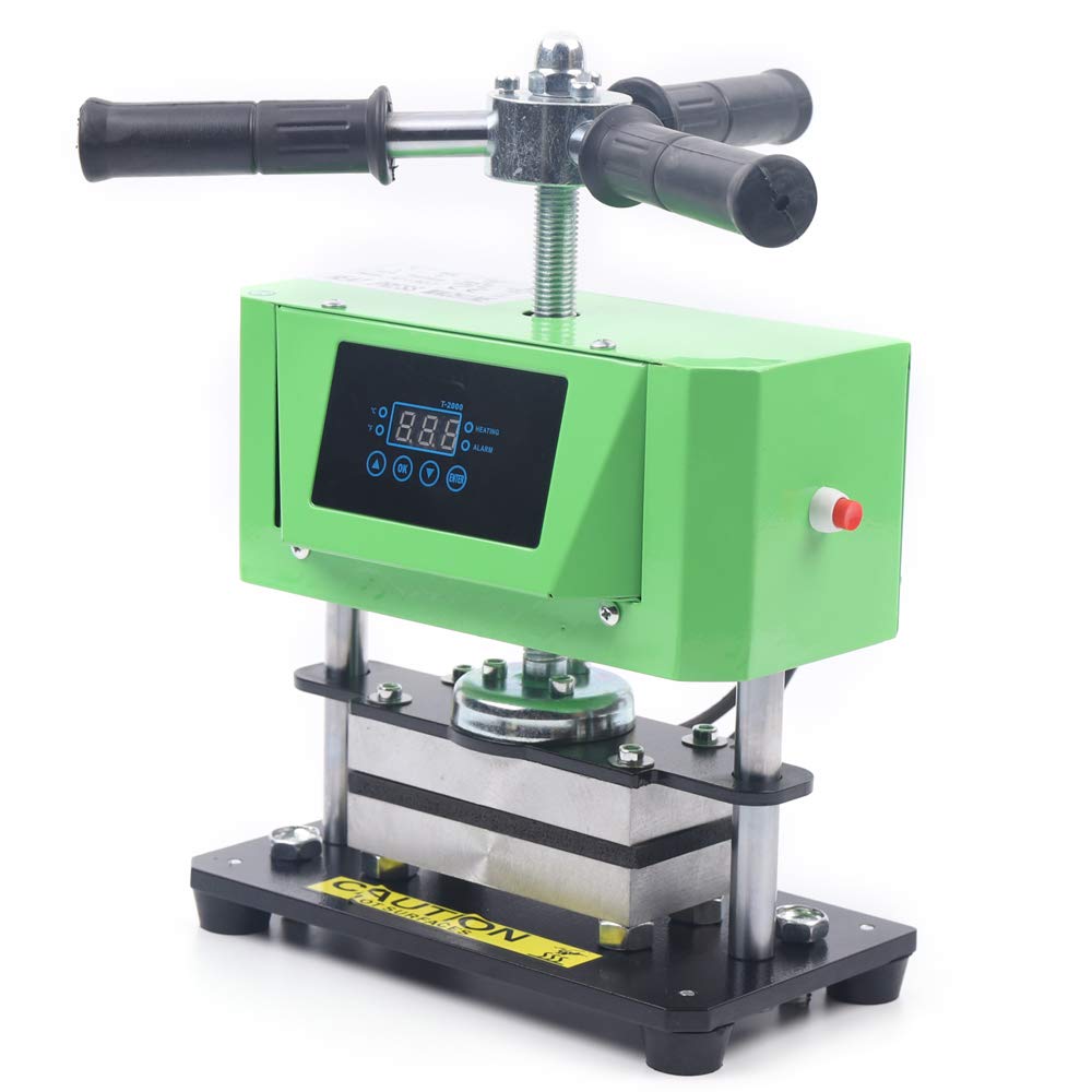Manual Handwheel Heat Press Machine for Sublimation & Digital Transfer - Dual Heating Plate for Hats, Caps & Mouse Pads with Temperature Sensor | Perfect for T-Shirt Printing, DIY Crafts & Small Business Apparel Production