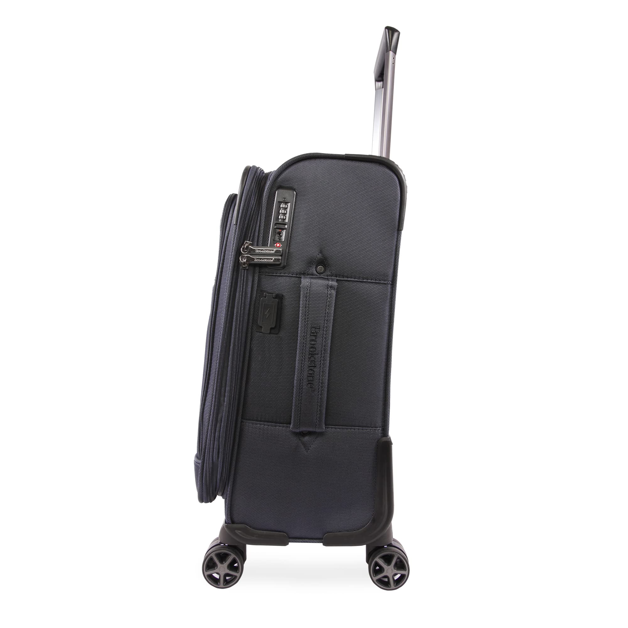 Harbor 2-Piece Softside Spinner Luggage Set in Navy Blue - Lightweight Expandable Suitcase for Travel, Business Trips & Vacations