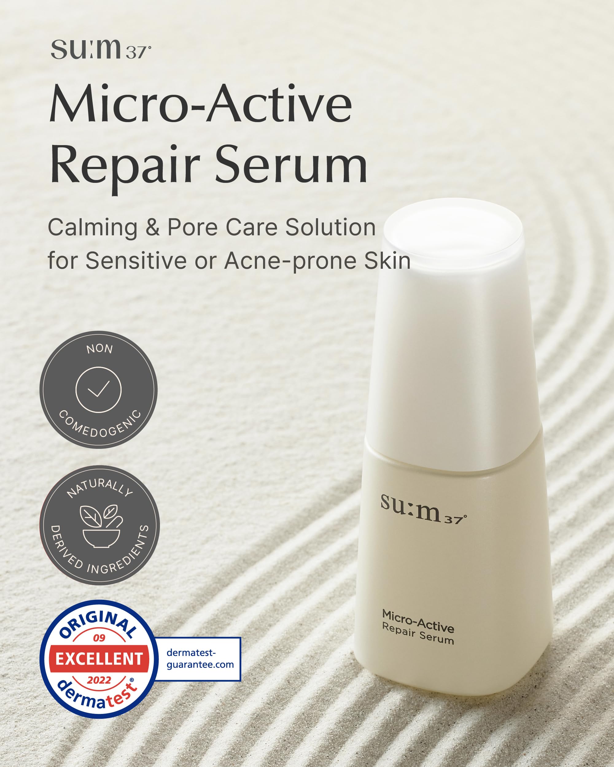 SU:M Micro-Active Repair Serum - Korean Skincare for Hydration & Vitality - for Dry Skin & Night Care