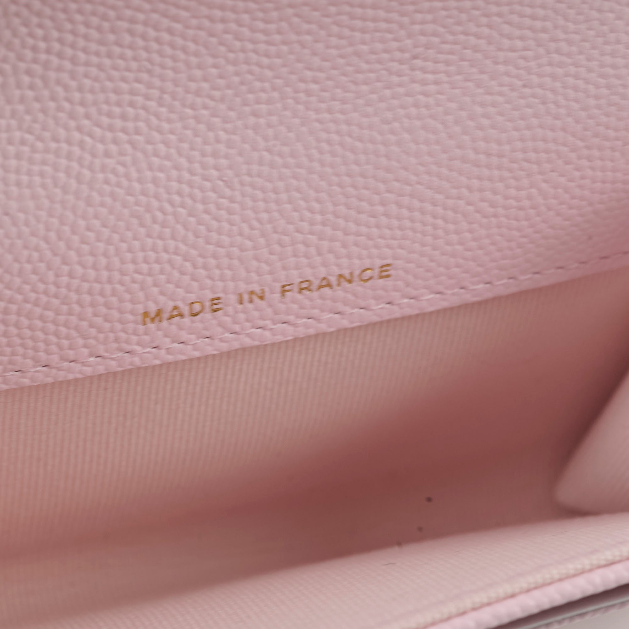 Chanel Caviar Quilted Flap Card Holder in Baby Pink - 32 Series | Luxury Compact Wallet for Everyday Use & Special Occasions