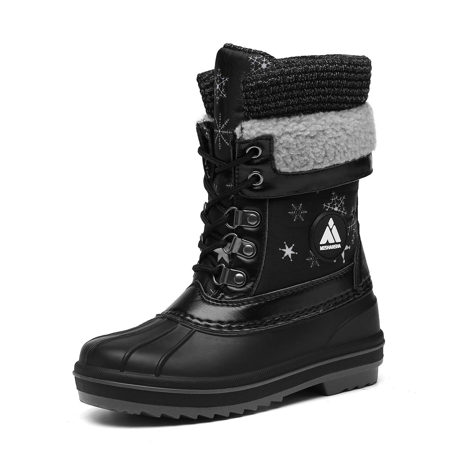 Mishansha Kids Winter Snow Boots - Warm, Waterproof & Anti-Slip Cold Weather Shoes for Boys & Girls (Toddler/Little Kid/Big Kid) - Perfect for Snow Play, School & Outdoor Winter Activities
