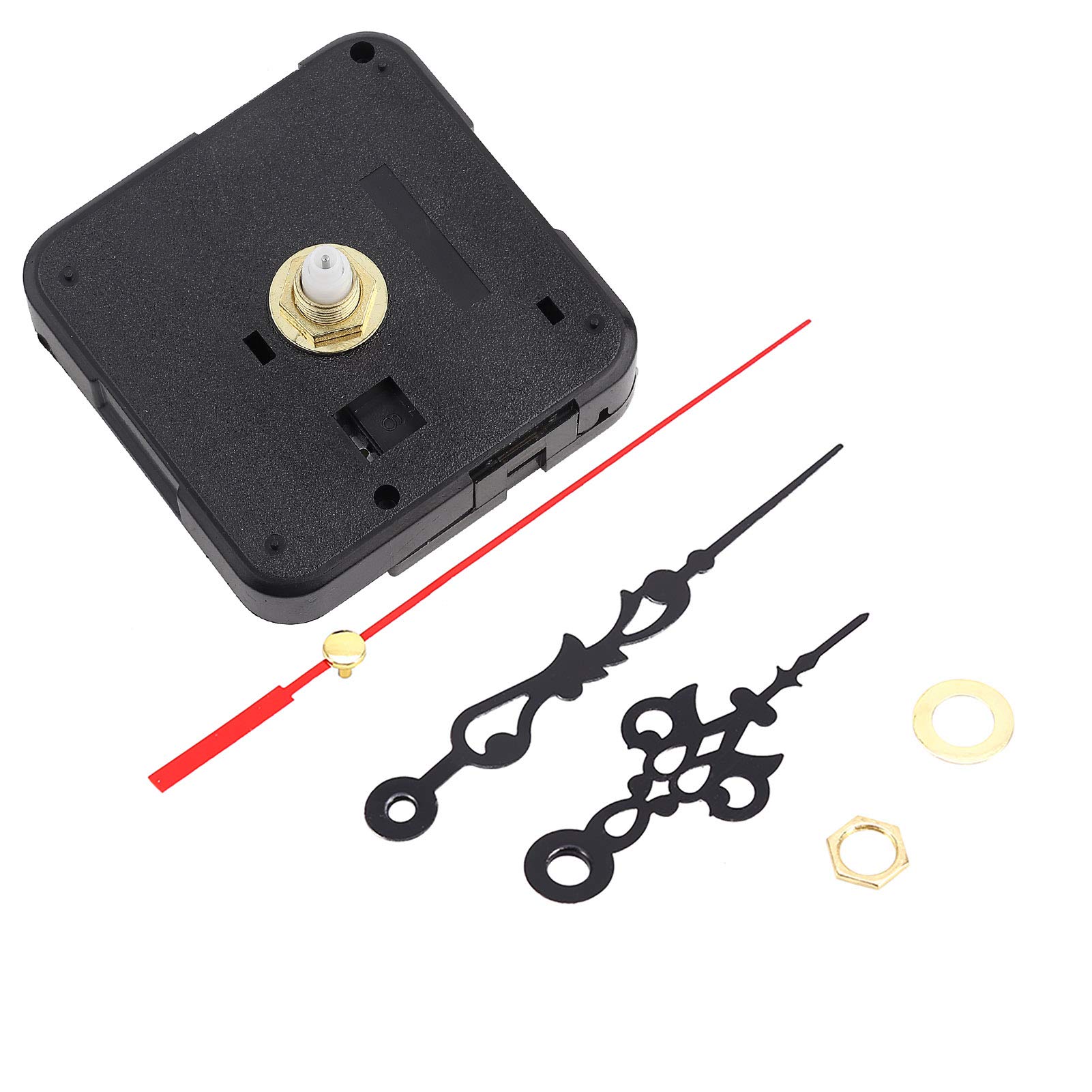 2Pcs Quartz Clock Movement Mechanism - Battery Operated DIY Clock Repair Kit with Smooth Sweep Second Hand | Perfect for Wall Clocks, Mantel Clocks & Craft Projects