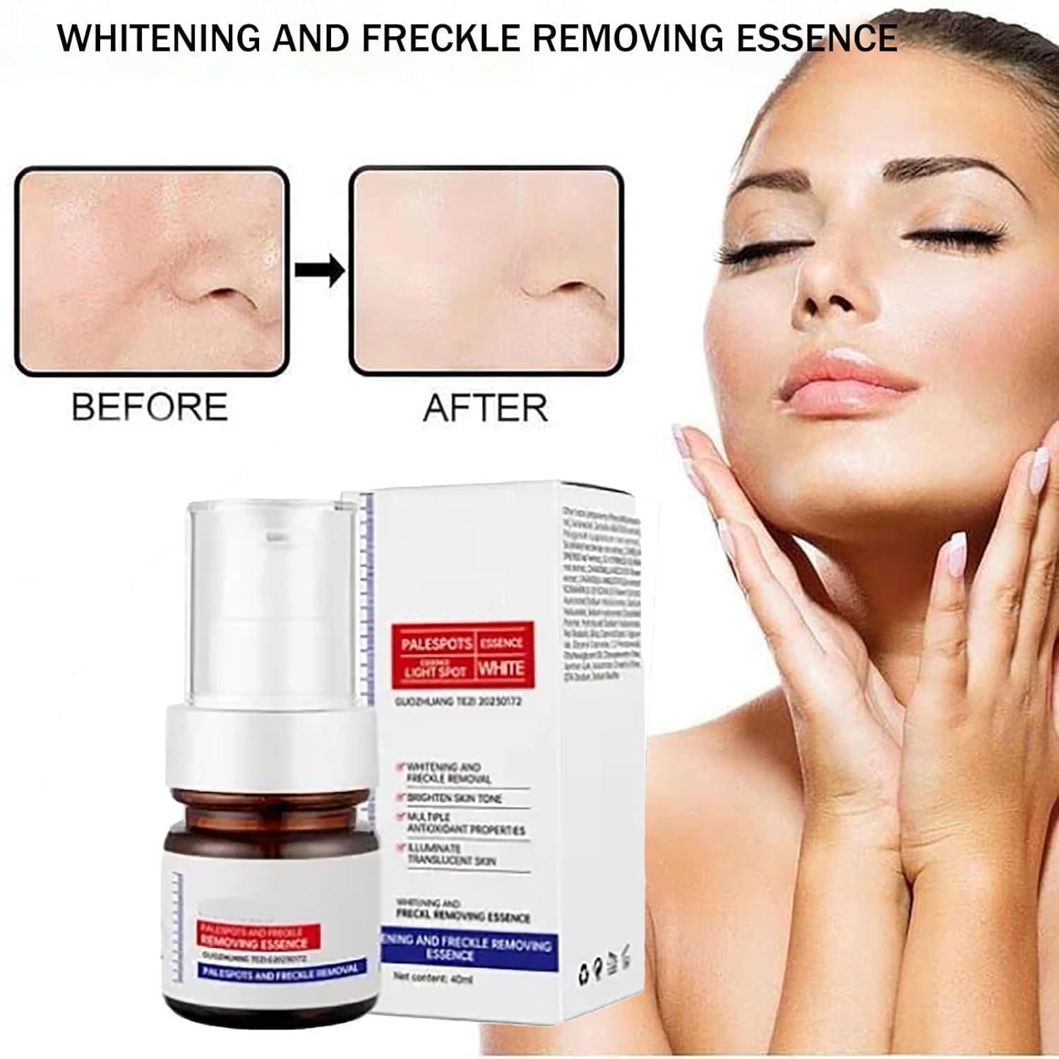 30ml Vitamin C Brightening Serum for Dark Spots & Hyperpigmentation – Anti-Aging Face Serum with Essence Removal (2 Pack) – Perfect for Daily Skincare Routine & Nighttime Treatment