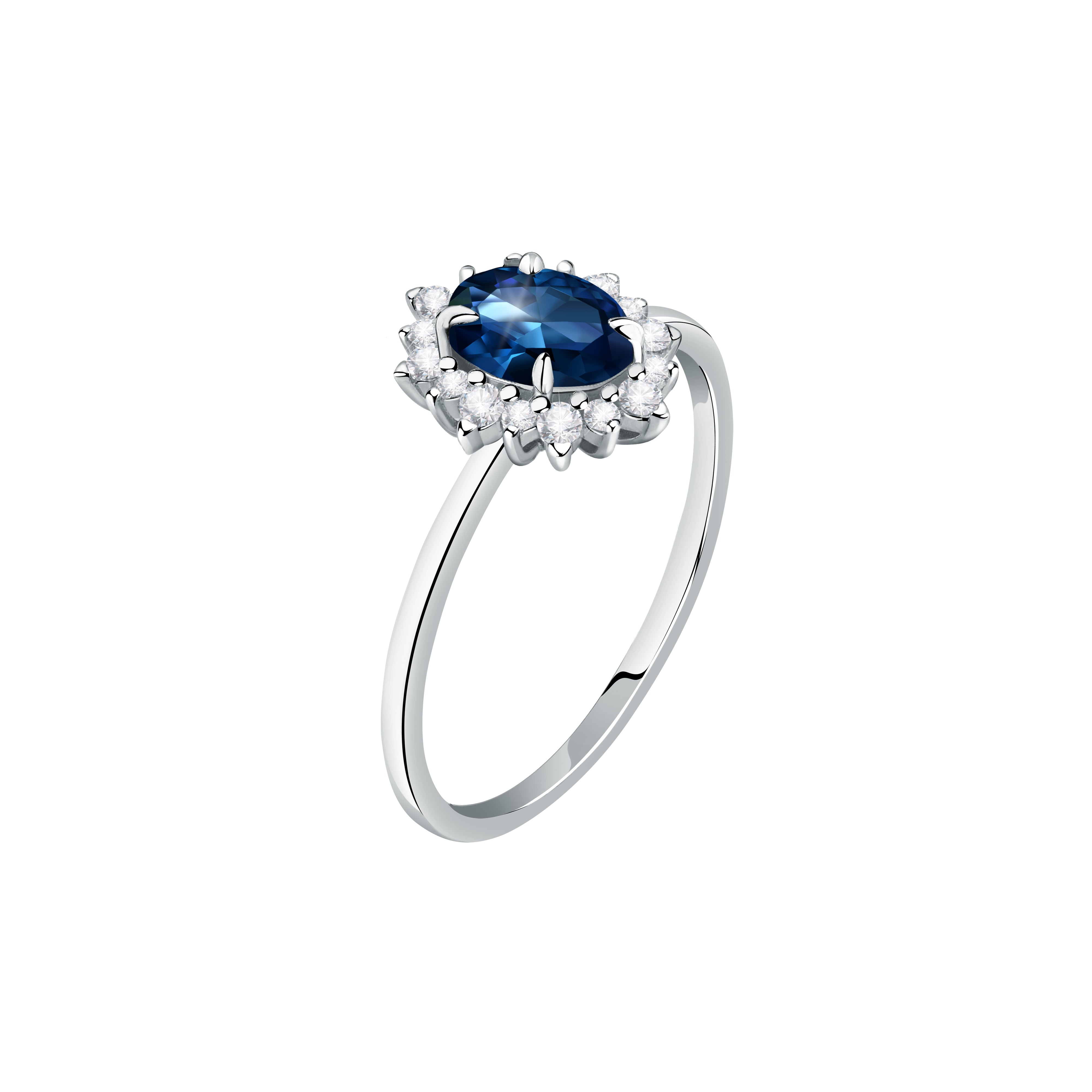ANELLO DONNA LIVE DIAMOND CLASSIC GEM STONE LDW100168010I - Elegant Women's Diamond Ring with Genuine Gemstones for Engagement, Anniversary & Special Occasions