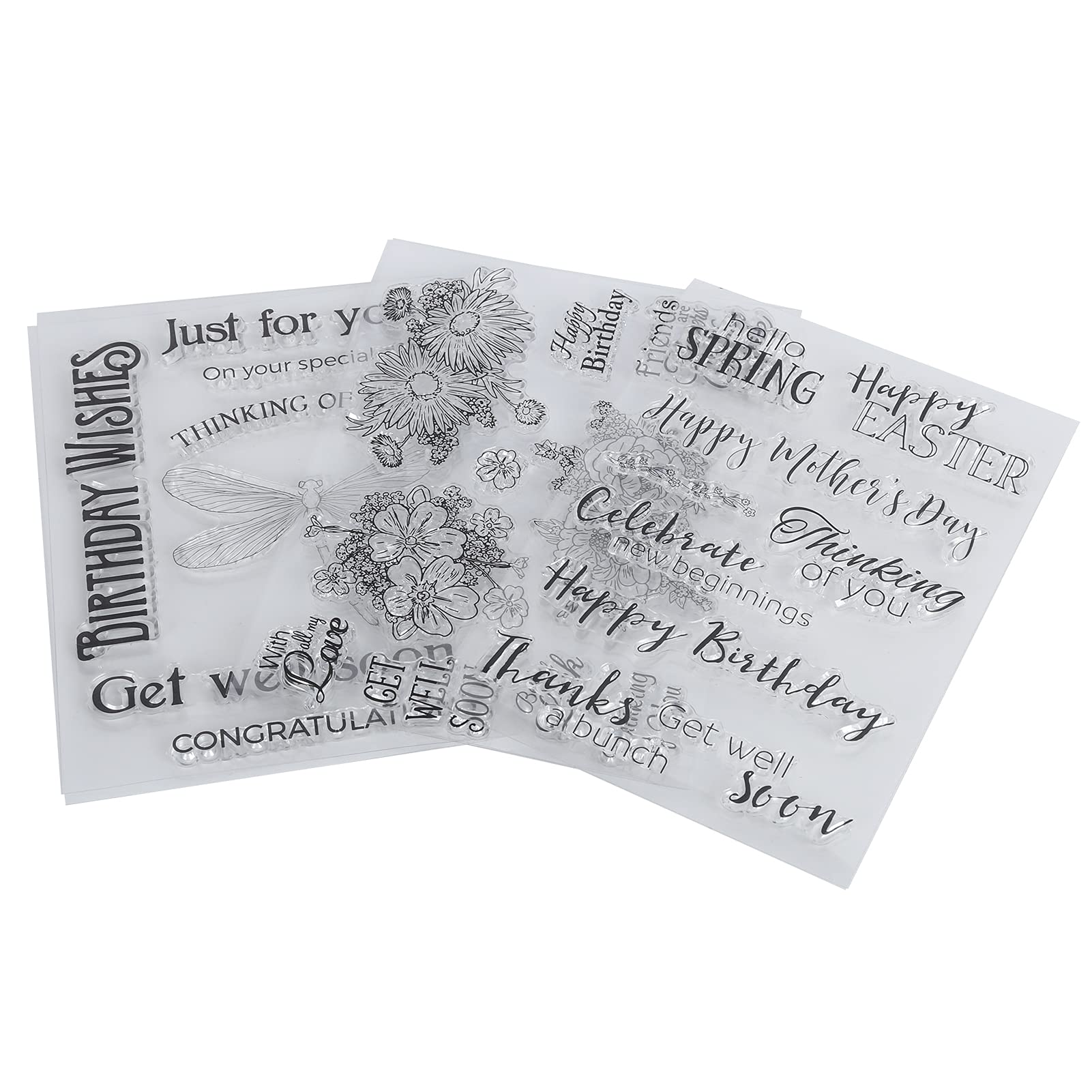 01 Journal Stamp - Transparent Album Decoration Stamp for Invitation Letters, Diaries & Greeting Cards | Perfect for Scrapbooking, Card Making & Planner Decorating