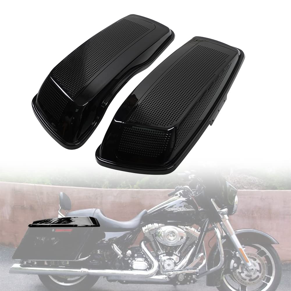 ZXMOTO 6x9 Saddlebag Speaker Lids for Harley Davidson Touring Models (2014-2023) - Compatible with Road Glide, Electra Glide, Road King & Street Glide - Premium Audio Upgrade for Motorcycle Riders - Perfect for Long Road Trips & Outdoor Adventures