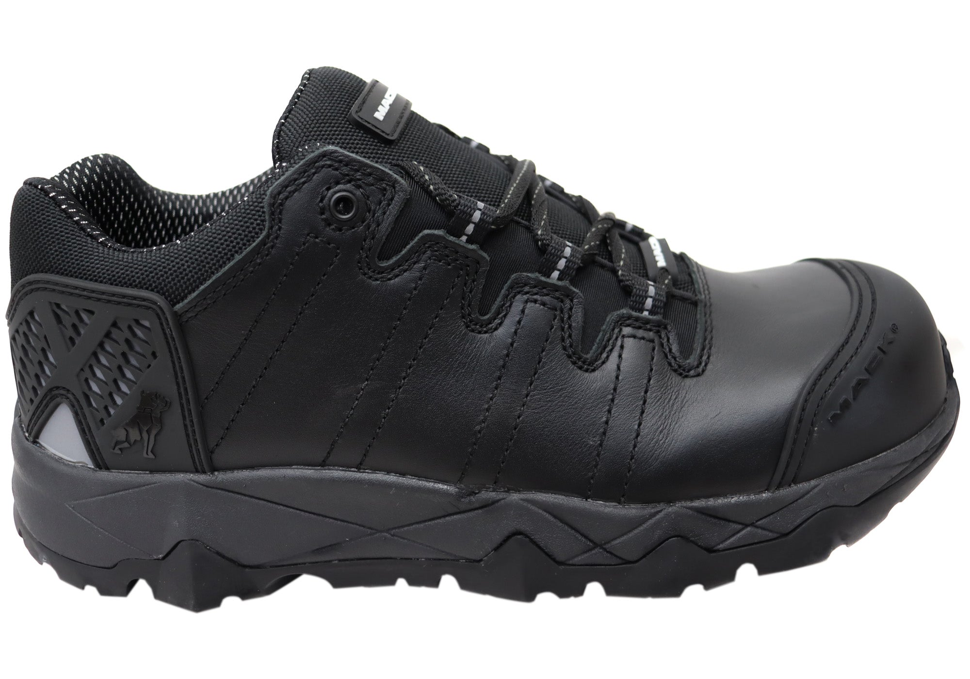Mack Men's Power Composite Toe Cap Lace Up Safety Work Shoes - Lightweight & Comfortable for Construction, Warehouse & Industrial Work