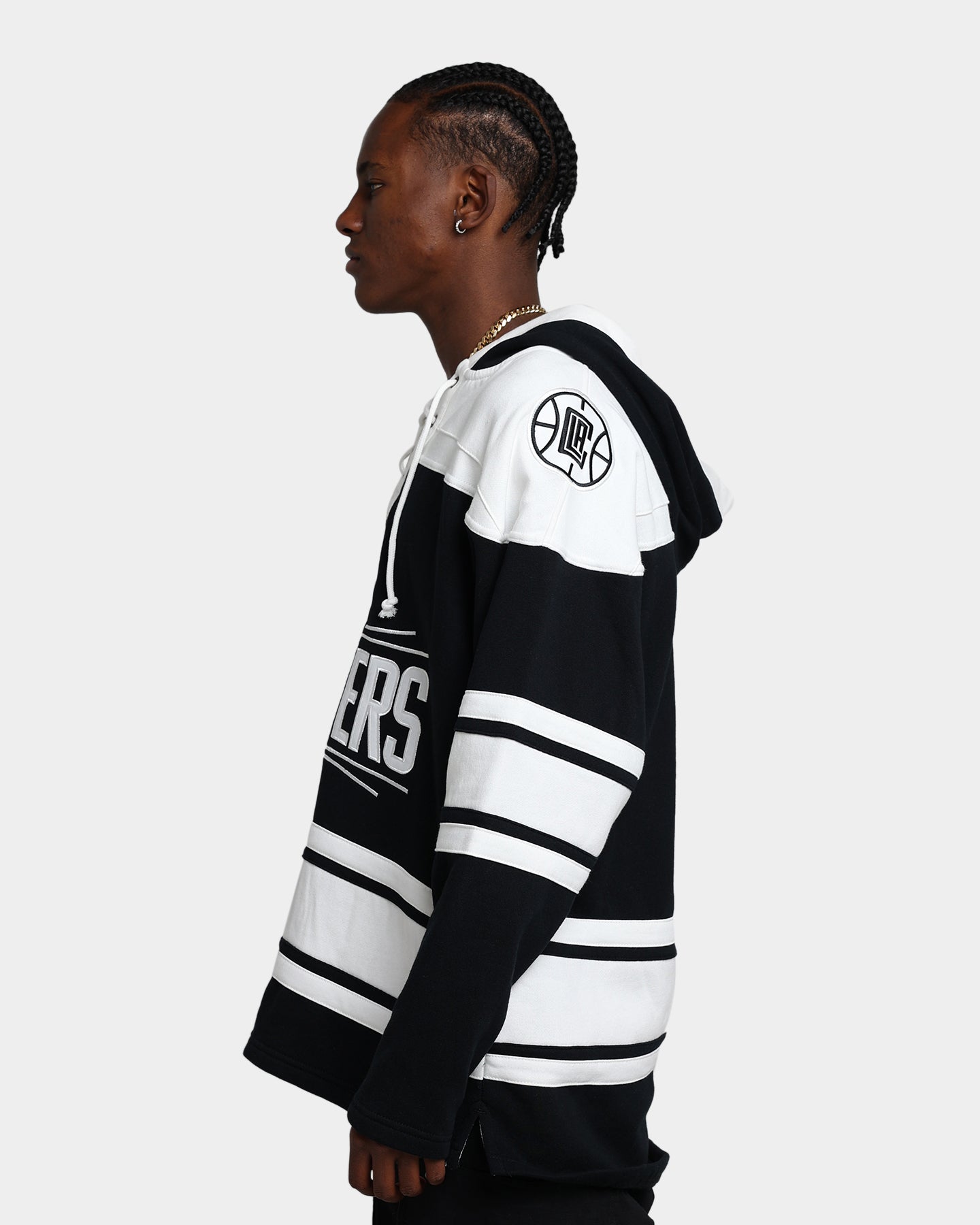 47 Brand LA Clippers Superior Lacer Hoodie - Jet Black NBA Fan Apparel for Men & Women | Perfect for Game Day, Streetwear & Casual Outfits