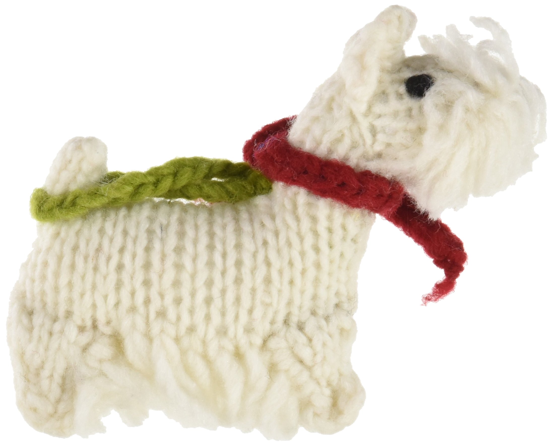 Westie Dog Ornament - Cute & Chilly Scottish Terrier Figurine for Home Decor, Christmas Tree, Gift Idea
