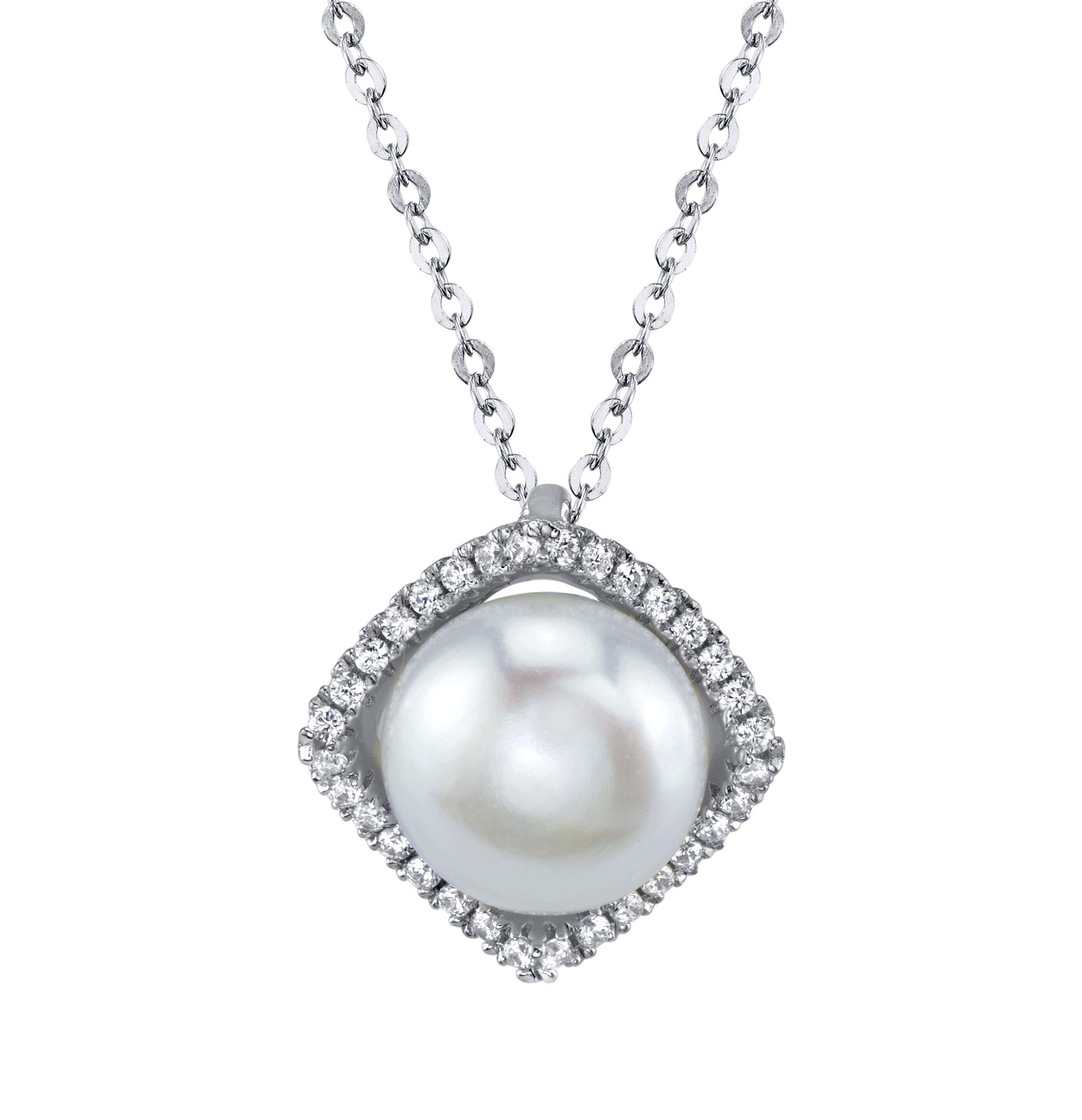 SERAFINA Sterling Silver Pearl & Sapphire Jewelry Set for Women - Gift for Her