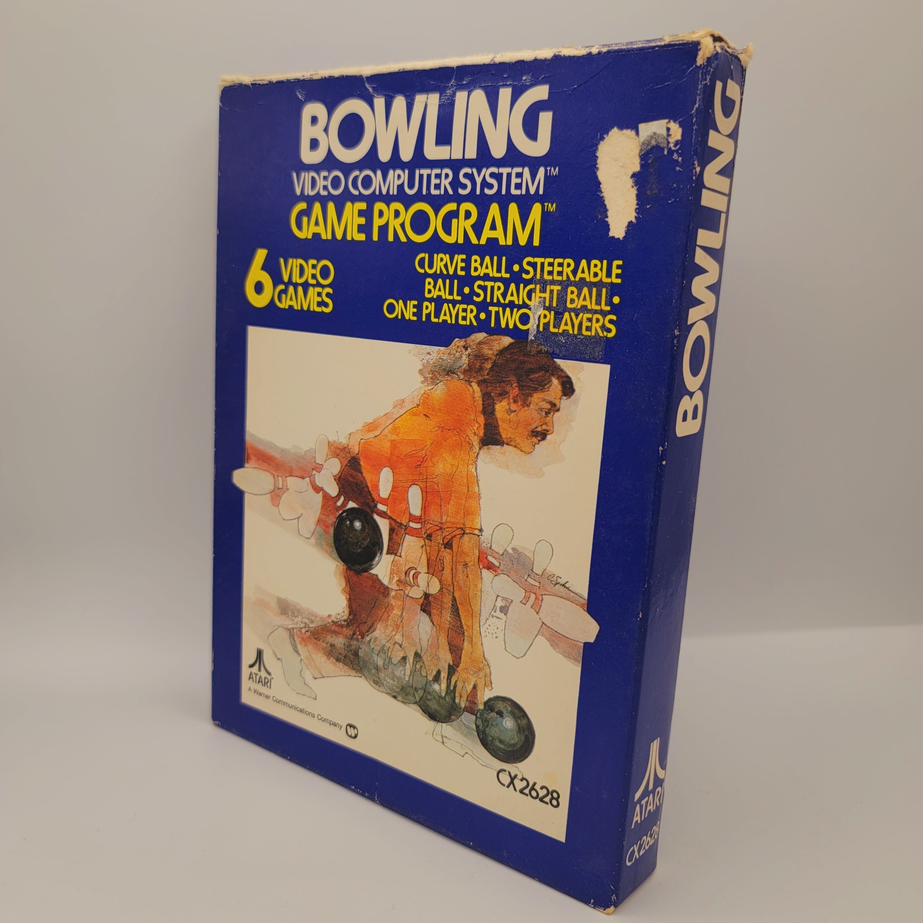 Vintage Atari 2600 Bowling Game - Complete in Box (CIB) - Classic Retro Video Game for Collectors & Gamers - Perfect for Nostalgic Gaming Nights & Retro Gaming Parties