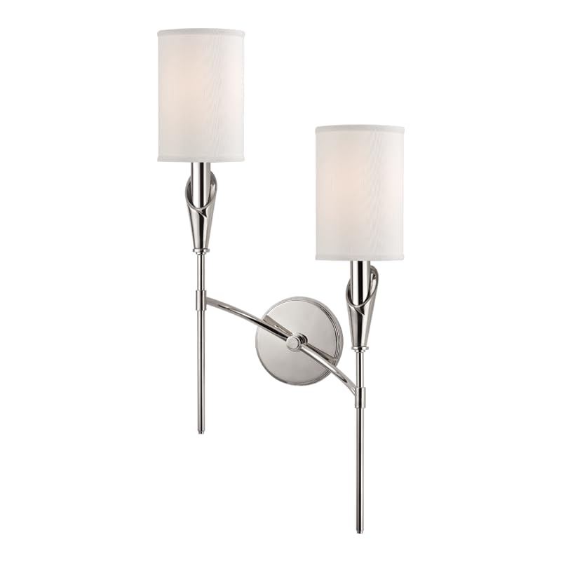 Hudson Valley Lighting 1312R-PN Tate 2-Light Wall Sconce - 25.5