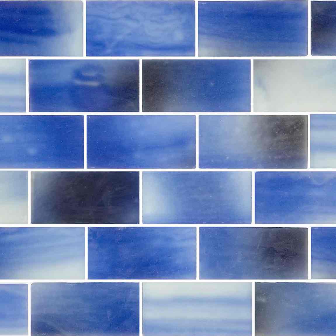Frosted Sky Glass Subway Tile 2x4 - Perfect for Kitchen Backsplash, Bathroom Walls & Modern Home Decor