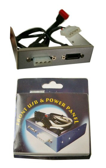 Front Bay Power Adapter for Serial ATA/Molex Connectors - Perfect for PC Case Front Panel Power Supply and Drive Installation