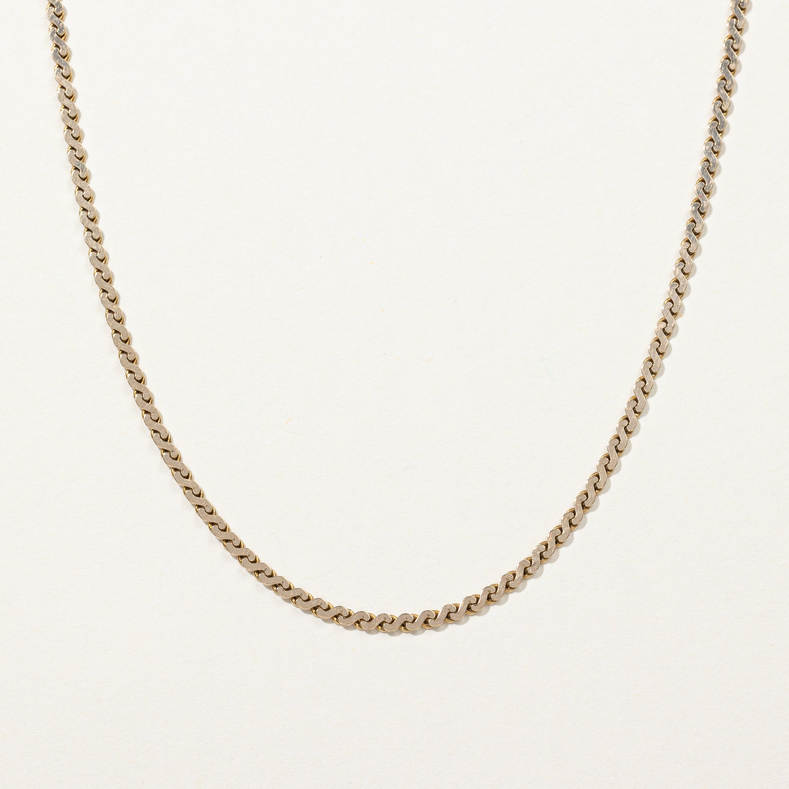 10K Yellow Gold S-Link Chain Necklace - 22 Inch Solid Gold Rope Chain for Men & Women - Perfect for Layering, Gifts, and Everyday Wear