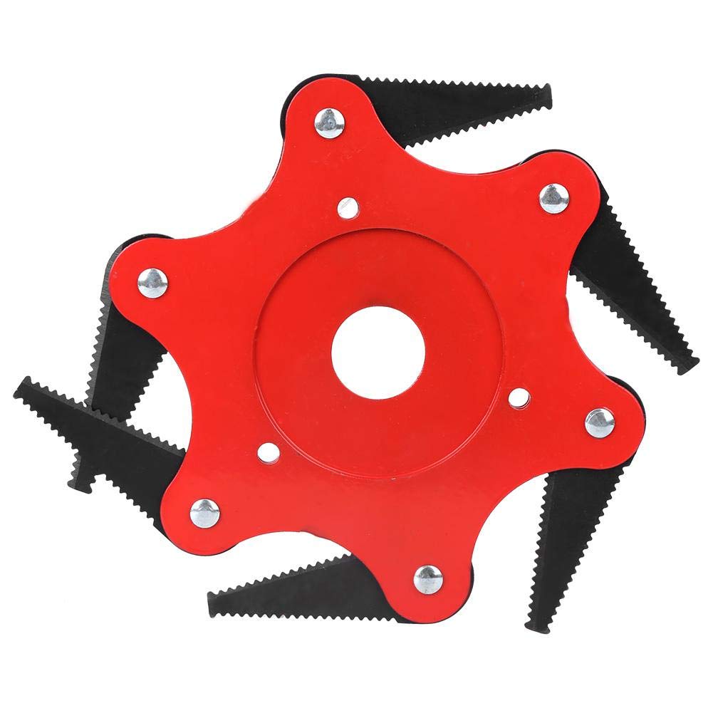 Durable 6-Blade Strimmer Head with Teeth for Lawn Mower & Brush Cutter | Heavy-Duty Gardening & Power Tool Accessories | Perfect for Yard Maintenance, Landscaping & Professional Use