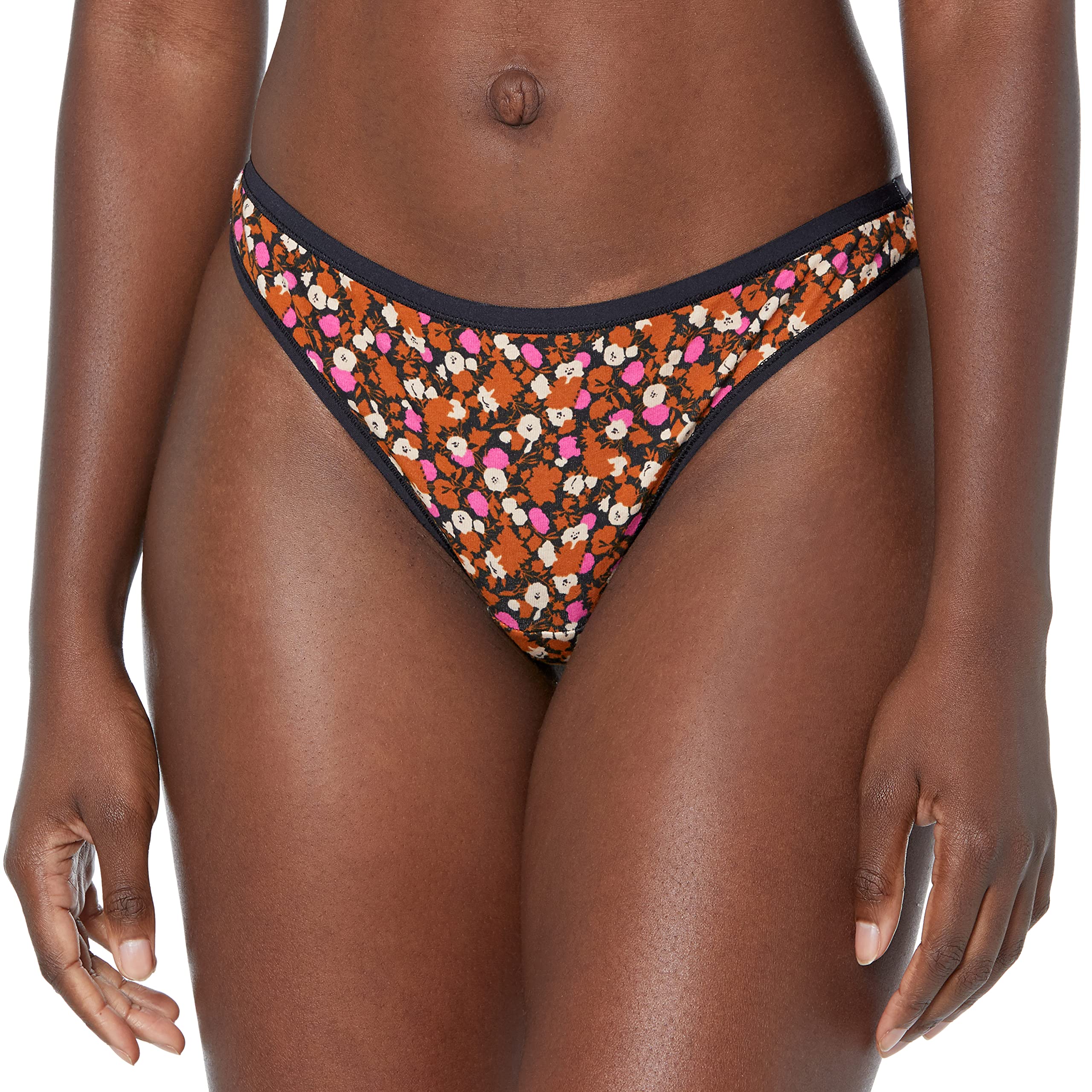 Amazon Essentials Women's Cotton Thong Underwear - 6 Pack | Soft Breathable Comfort | Perfect for Everyday Wear, Workouts & Travel