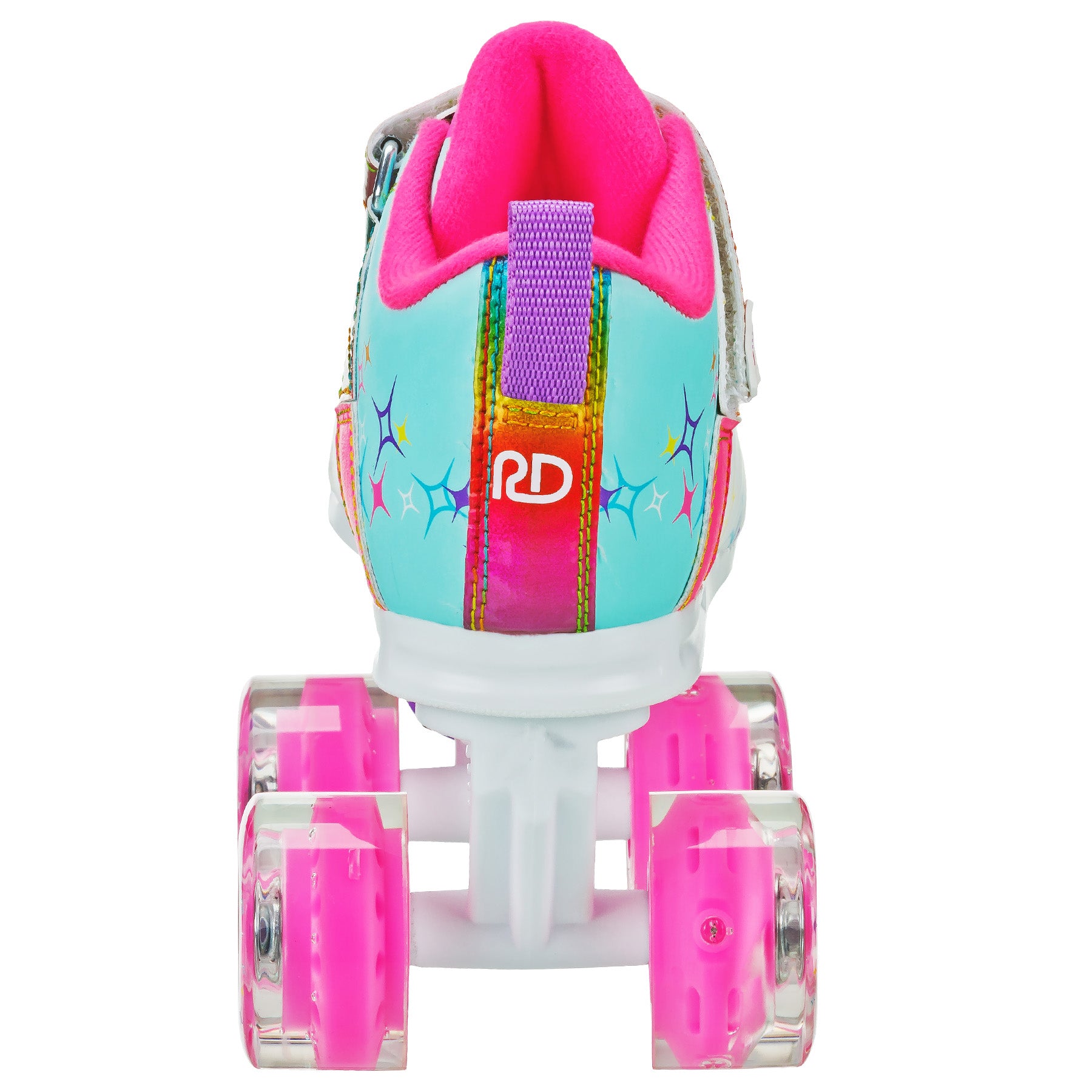 Sparkles LED Light Up Roller Skates for Girls - Glow in The Dark Wheels, Adjustable Sizes, Perfect for Birthday Gifts & Outdoor Fun