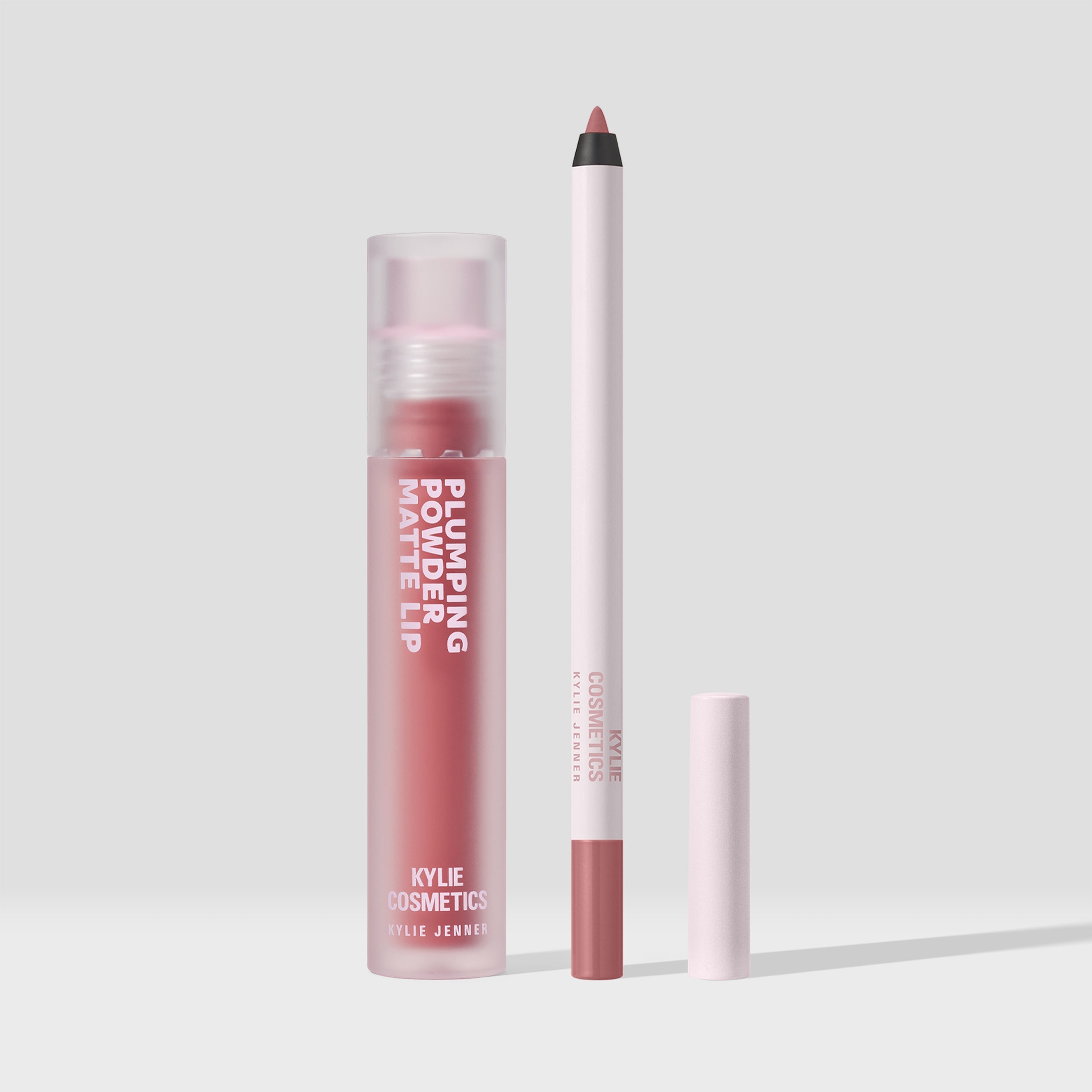 Plumping Powder Matte Lipstick & Lip Liner Set - Long Lasting Hydrating Lip Makeup Kit for Full Lips | Perfect for Date Night, Parties & Everyday Wear