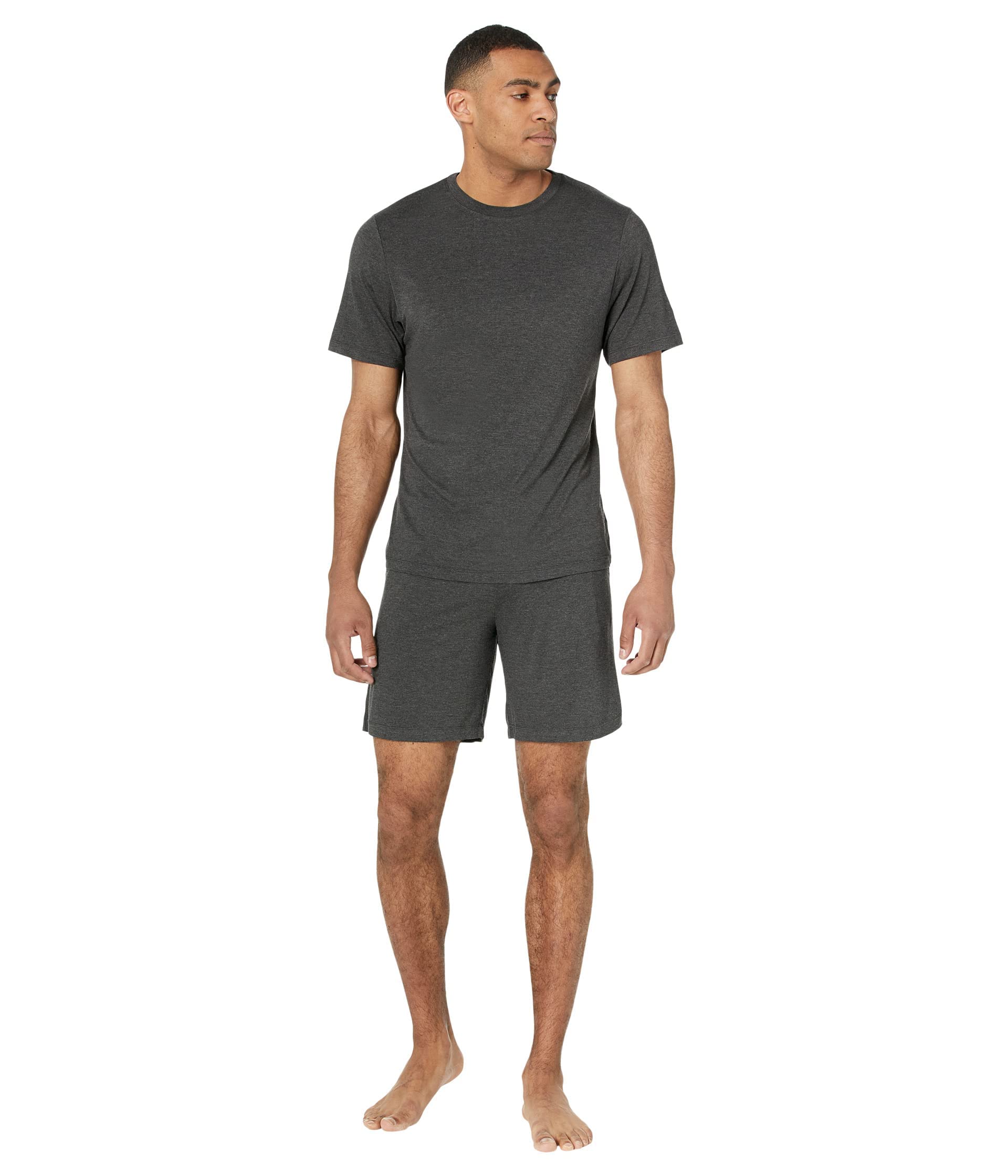 Eberjey Men's Henry Short Pajama Set - Soft Cotton Sleepwear for Men - Perfect for Lounging, Travel & Relaxation at Home