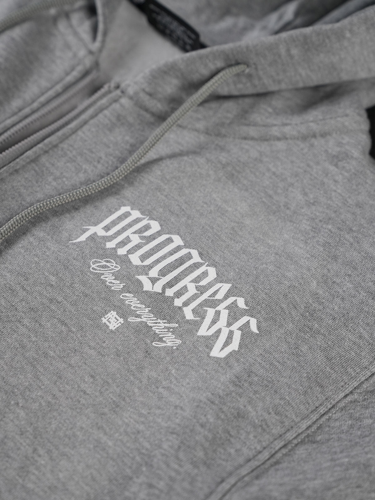 PROGRESS Zip Up Hoodie - Grey | Men's & Women's Casual Pullover for Gym, Running & Everyday Wear