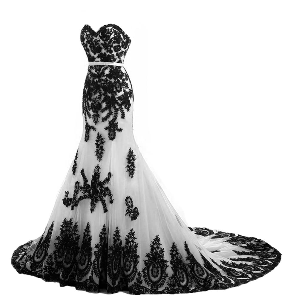 Lemai Mermaid Long Tulle Gold Lace Corset Sweetheart Wedding Dress with Sash - Elegant Bridal Gown for Beach, Church & Formal Weddings