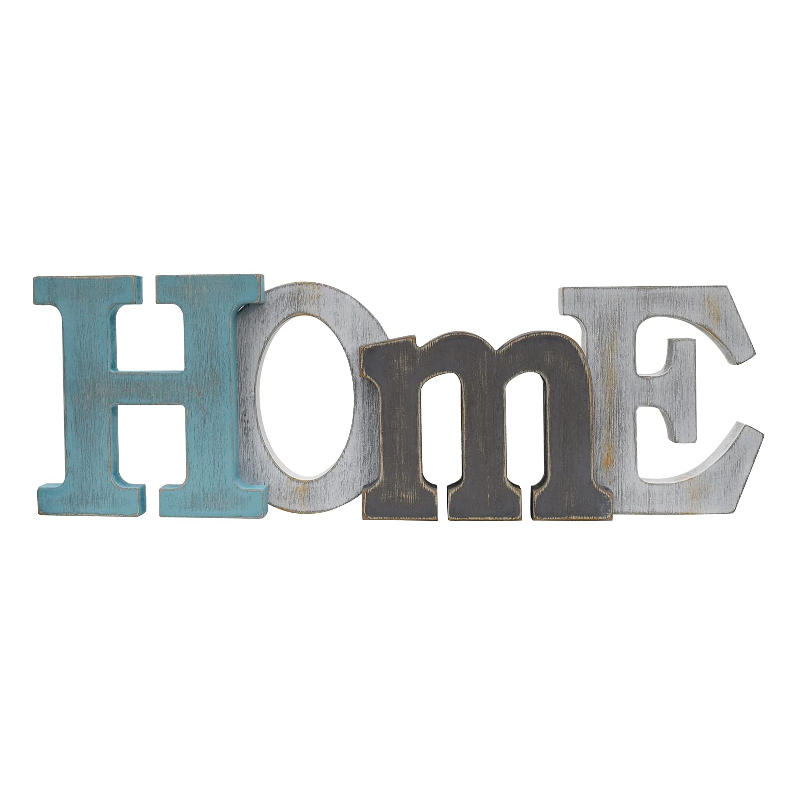 Rustic Wooden Home Sign Wall Decor - Farmhouse Style Block Letter Hanging Sign for Living Room, Bedroom & Entryway - Perfect for Housewarming Gifts & Cozy Home Decoration