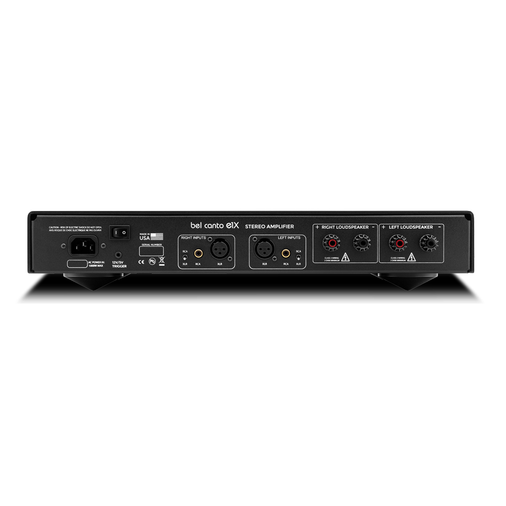 Bel Canto E1X High-End Stereo Amplifier - Premium Audio for Home Theater & Hi-Fi Systems - Perfect for Audiophiles & Music Enthusiasts