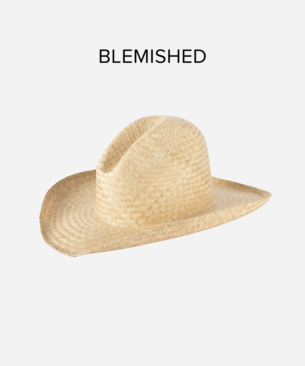 Linny Gus Crown Western Hat - Blemished | Authentic Cowboy Hat for Men & Women | Perfect for Rodeo, Country Music Festivals & Western Fashion