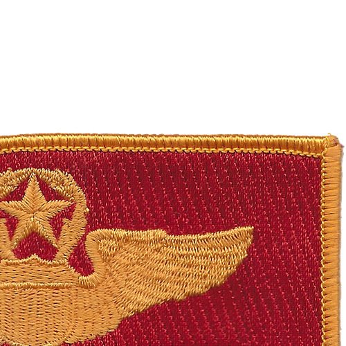 Command Pilot Wings Patch - Red & Gold Embroidered Badge for Military Uniforms, Caps & Jackets | Perfect for Aviation Enthusiasts & Collectors