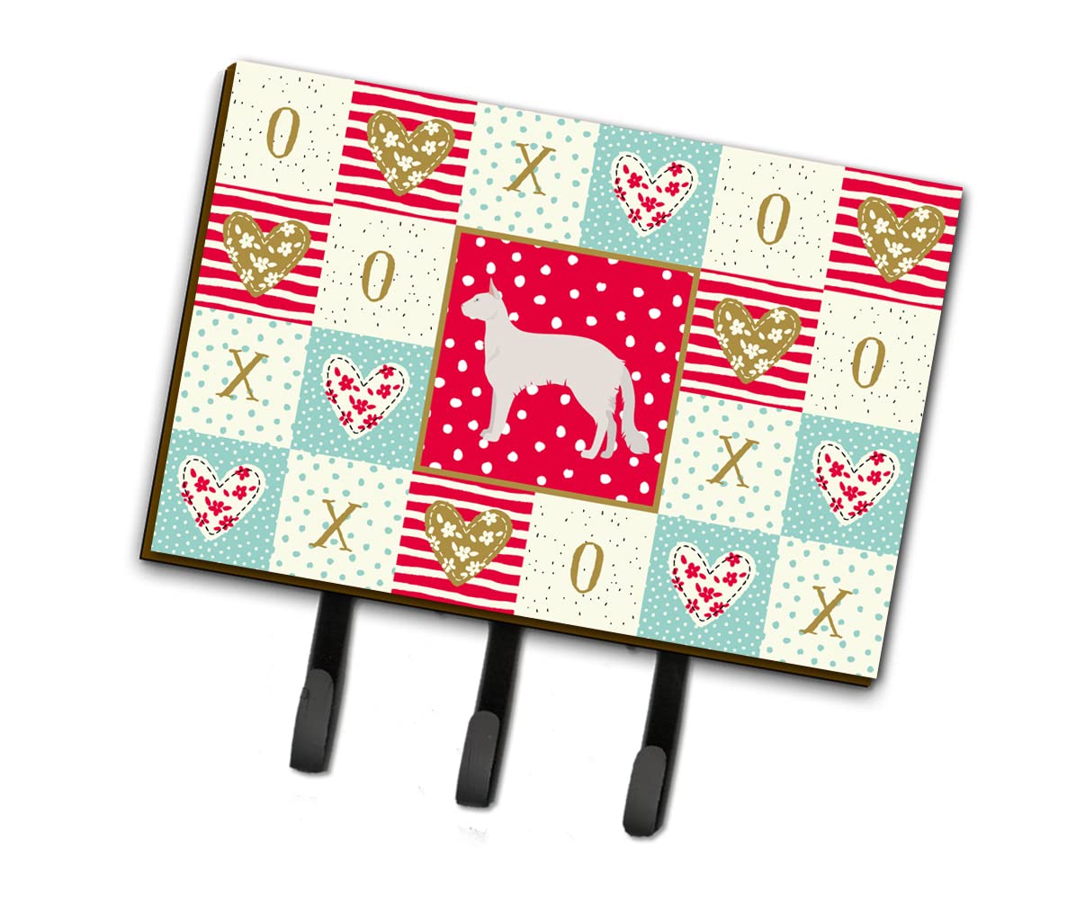 Caroline's Treasures Balinese #2 Cat Love Leash & Key Holder Hooks - Colorful Wall Decor for Pet Lovers - Perfect for Home, Office, or Gift