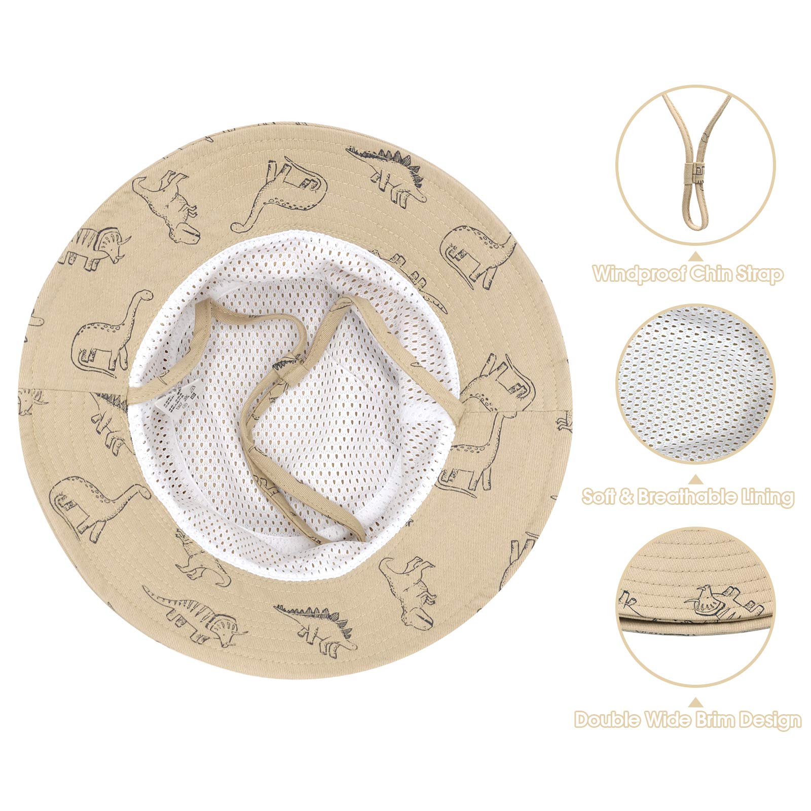 UPF 50+ Baby Sun Hat for Toddlers - Breathable Summer Bucket Hat for Boys & Girls - Perfect for Beach, Pool, Outdoor Play & Sun Protection