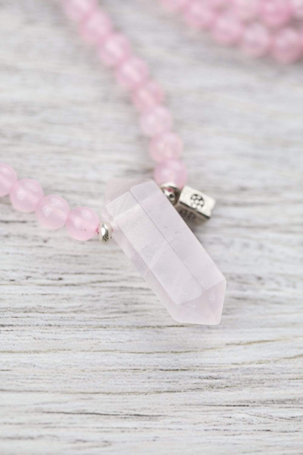 Healing Heart Chakra Crystal Mala Beads - 108 Meditation Prayer Necklace for Positive Energy & Emotional Balance | Perfect for Yoga, Reiki & Spiritual Healing