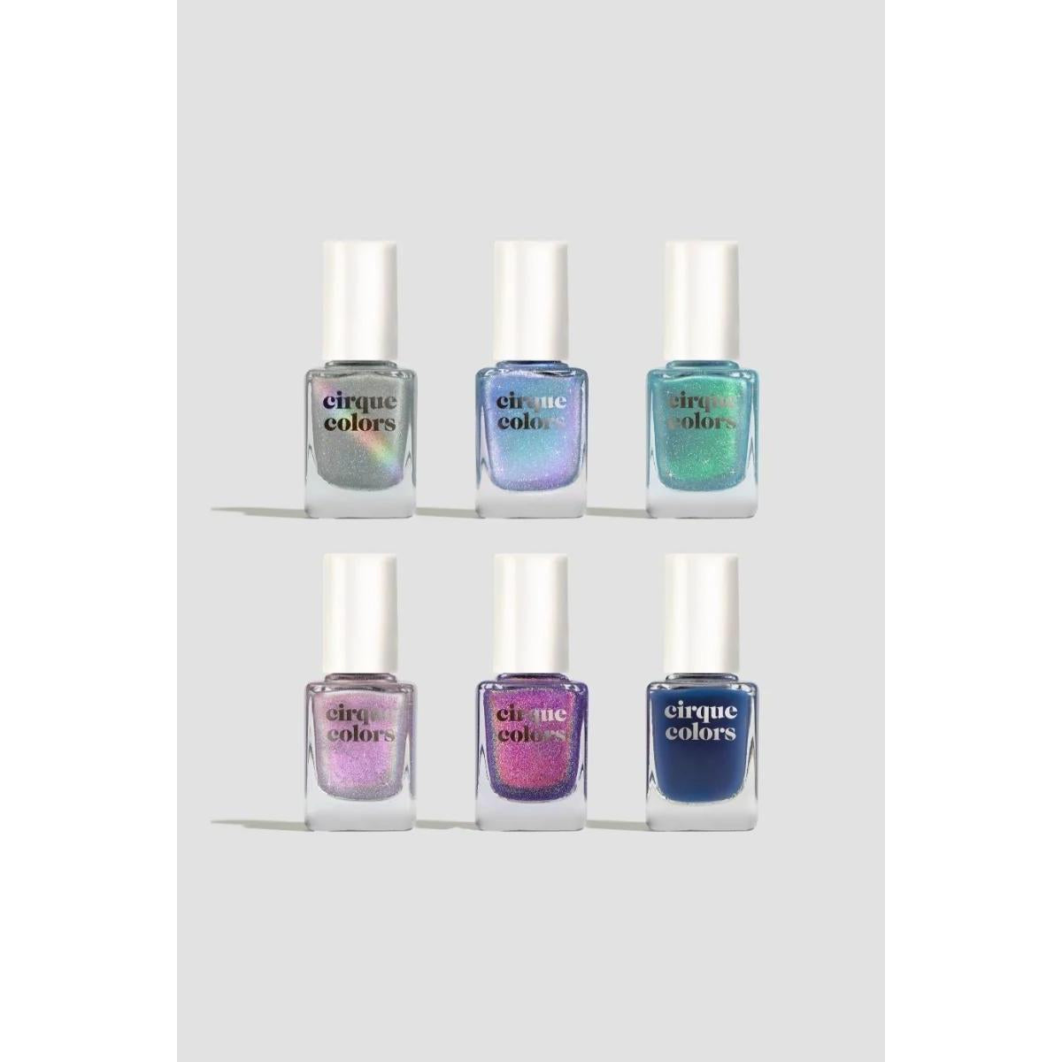 Cirque Colors Moonstruck Collection - Long Lasting Vegan Nail Polish Set (6 Colors) for Gel-Like Shine | Perfect for Manicures, Pedicures & Nail Art Designs