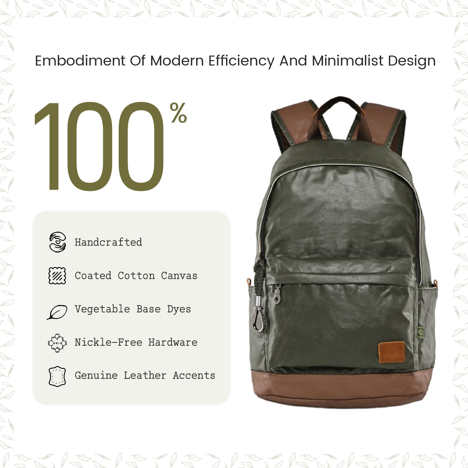 TSD Urban Canvas Backpack - Durable Lightweight Hiking Daypack for Men & Women, Water-Resistant Travel Backpack for Work, School & Outdoor Adventures | Perfect for Commuting, College & Weekend Getaways