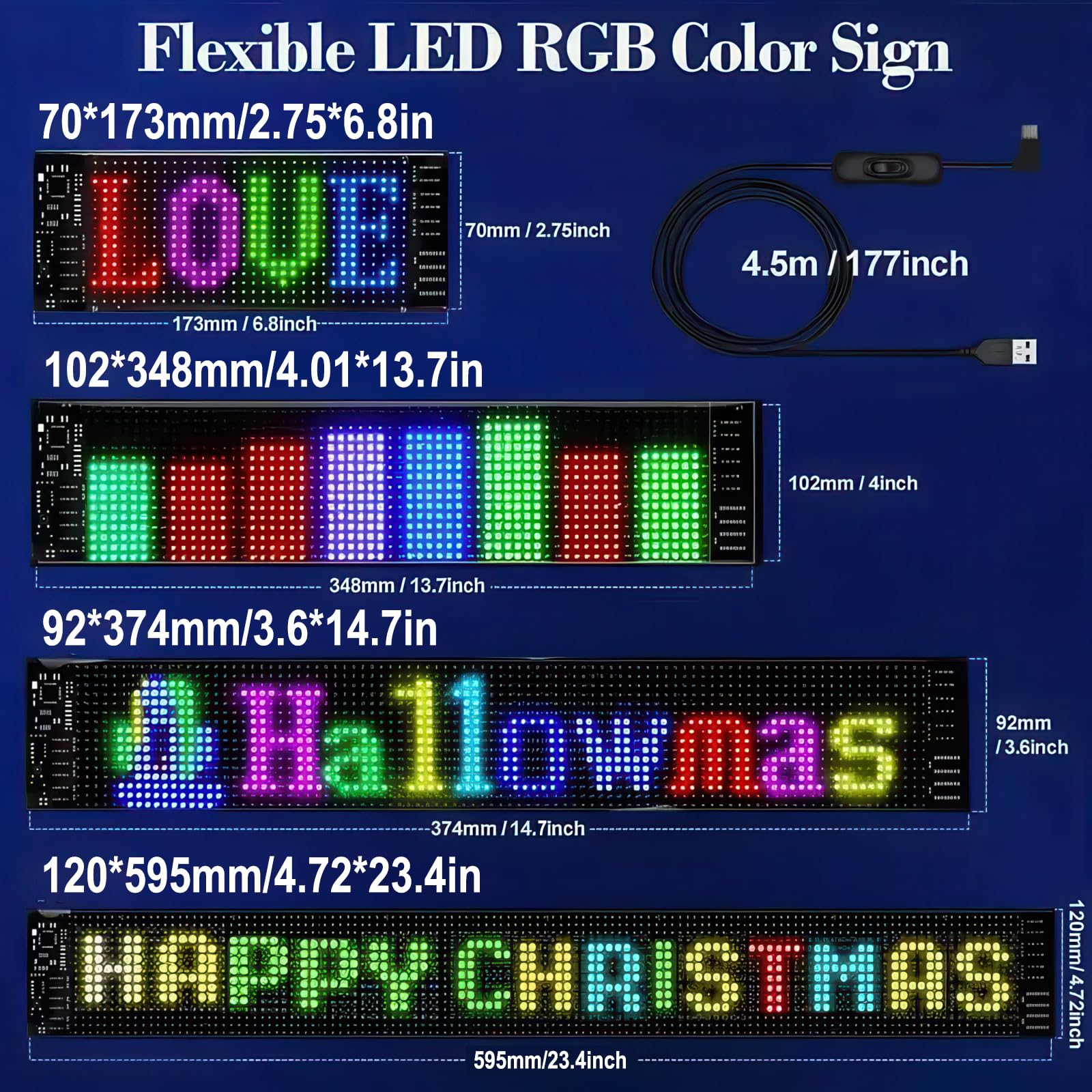 Colorful DIY Car LED Eye Lamp - 3.6x14.7in Programmable Dynamic LED Matrix Display with Smartphone Control & Remote Access - Soft Screen for Car Windows - Perfect for Night Driving, Car Shows & Vehicle Customization