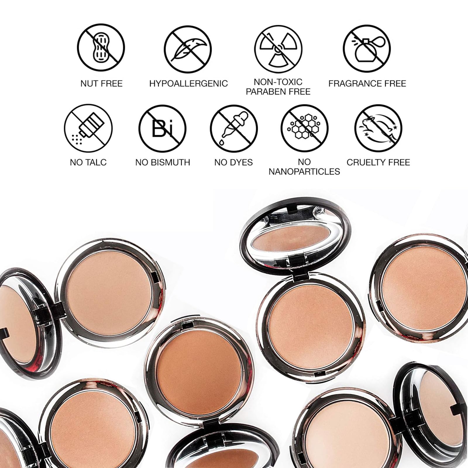 BellaPierre Compact Mineral Foundation SPF 15 - Vegan & Cruelty-Free Natural Makeup | Full Coverage Matte Foundation for Sensitive Skin | Hypoallergenic, Oil-Free & Talc-Free (0.35 Oz, Maple) | Perfect for Daily Wear & On-The-Go Touch Ups