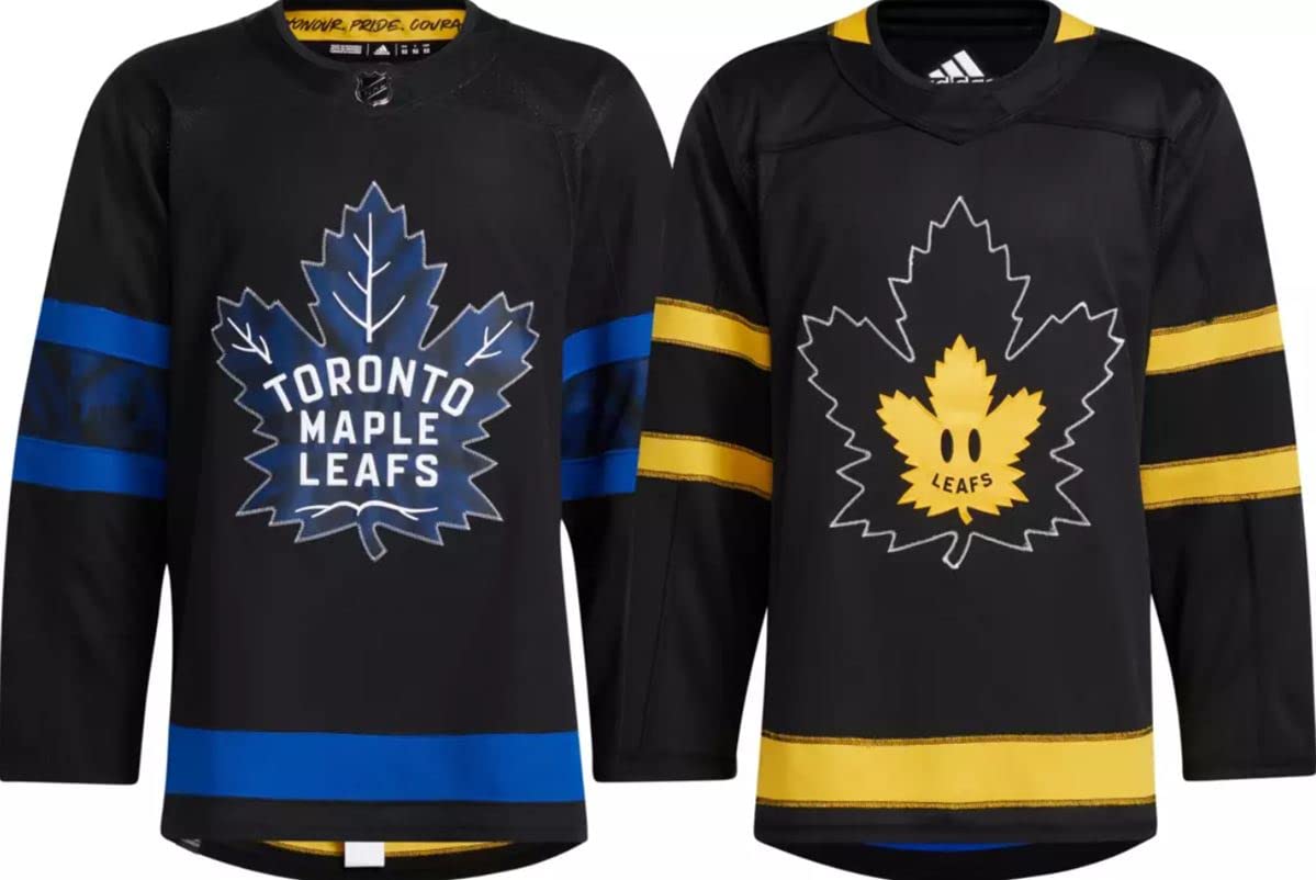 Authentic Drew House Toronto Maple Leafs Alternate Black Pro Hockey Jersey for Men - Perfect for NHL Games, Fan Events & Sports Collectors