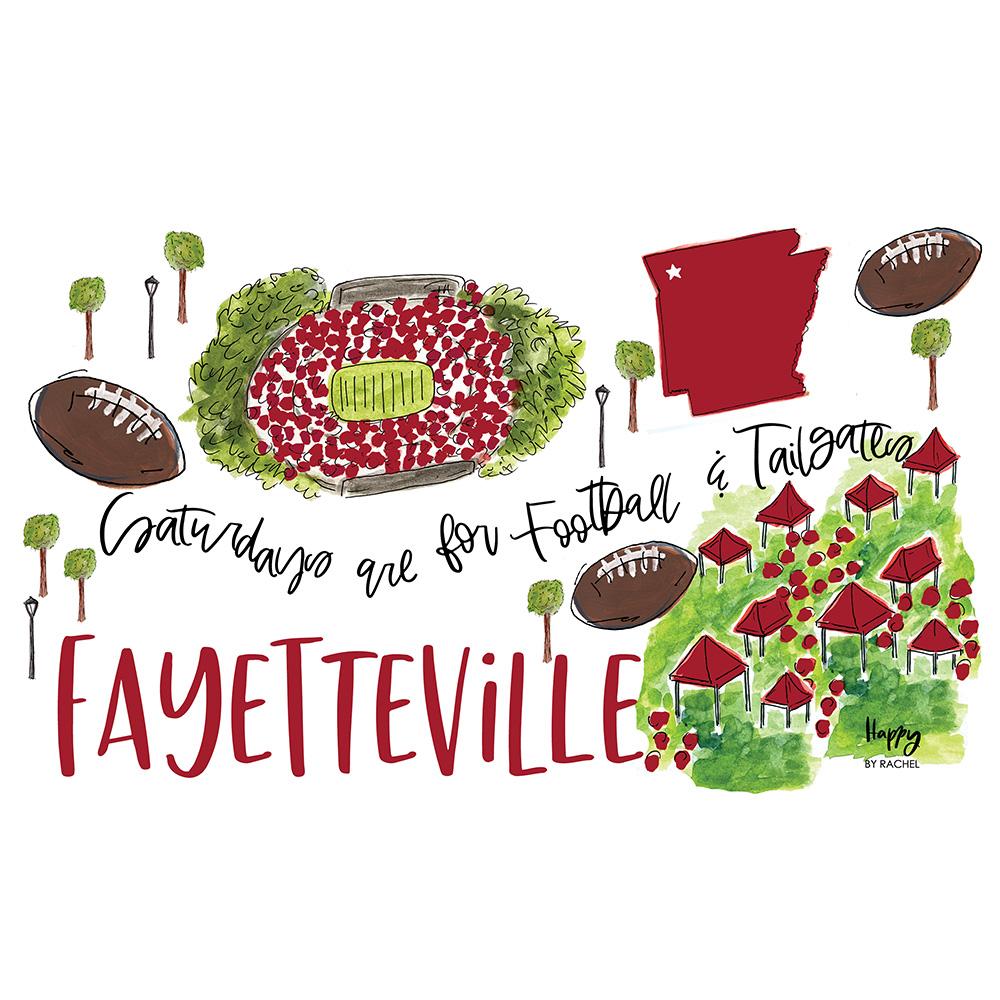 24oz Saturdays in Fayetteville Party Cup - Perfect for Tailgates, BBQs & College Parties - Insulated Plastic Drinking Cup for Beer & Cocktails