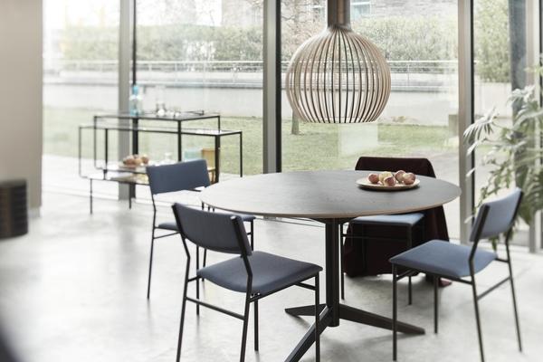 Spectrum Design Martin Visser TE 06 Modern Dining Table - Mid-Century Style Wooden Table for Dining Room, Kitchen & Office (Brown) | Perfect for Small Spaces & Contemporary Home Decor