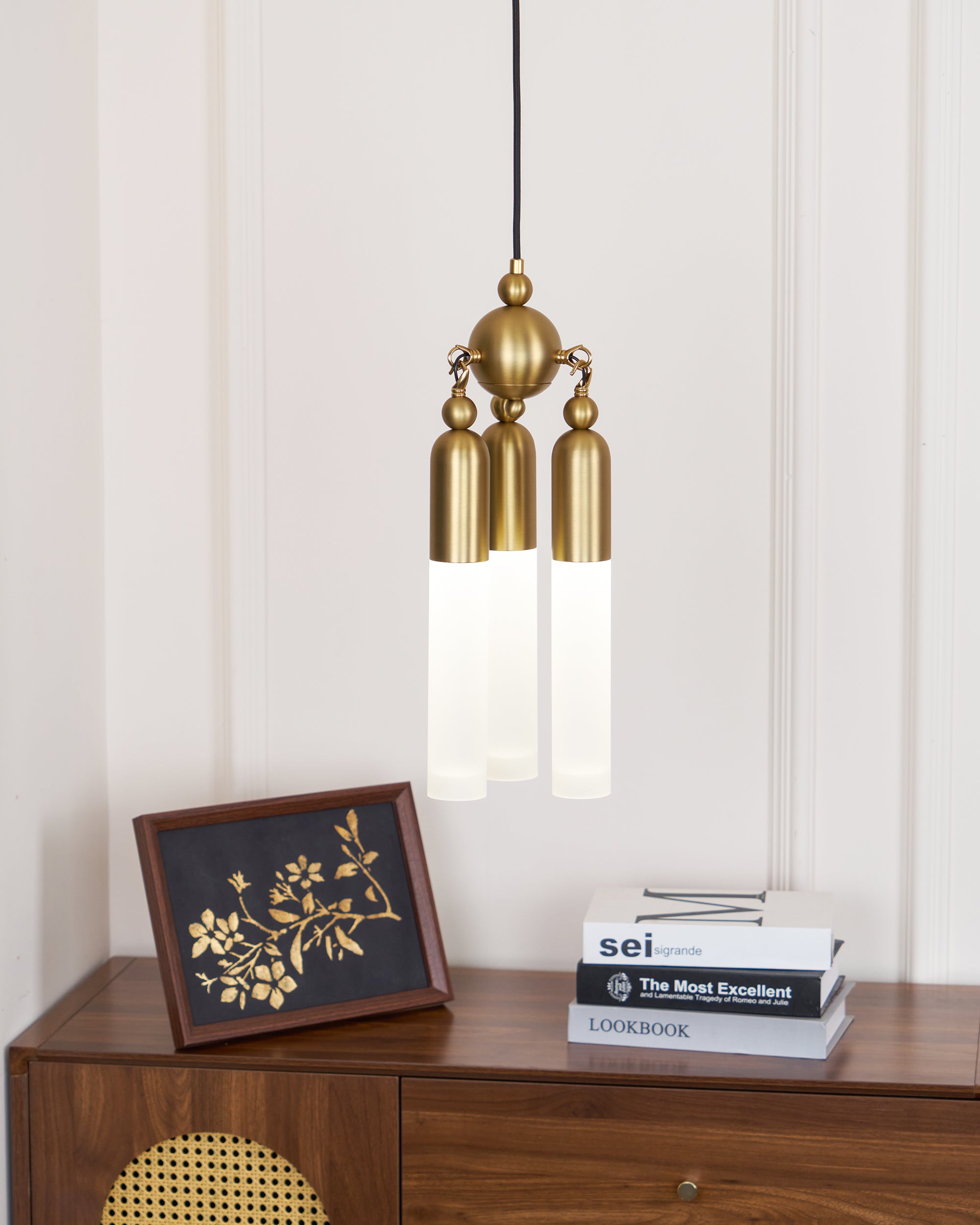 Bettany Pendant Light - Modern Glass Hanging Fixture for Dining Room, Kitchen Island & Bedroom Decor | Energy Efficient LED Lighting