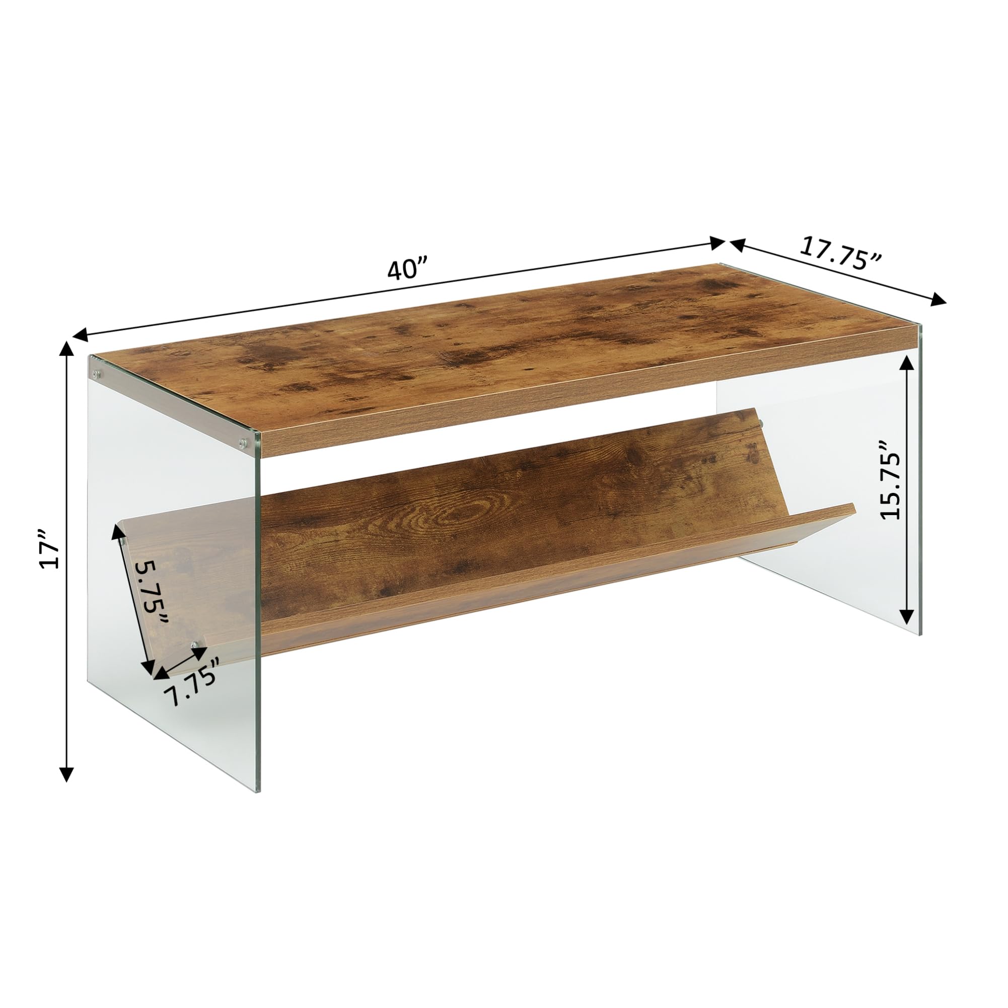 Modern Storage Shelf & Coffee Table - 40