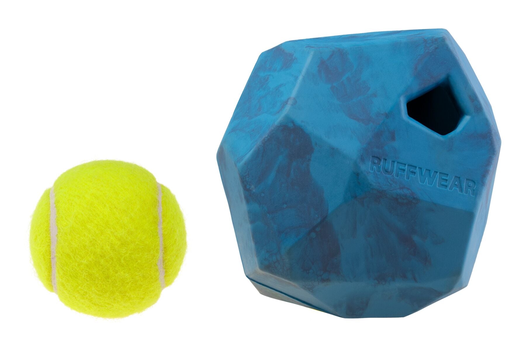 Ruffwear® Gnawt a Rock® Blue Pool Dog Food Dispenser - Slow Feeder for Medium & Large Dogs - Perfect for Outdoor Adventures, Hiking & Travel