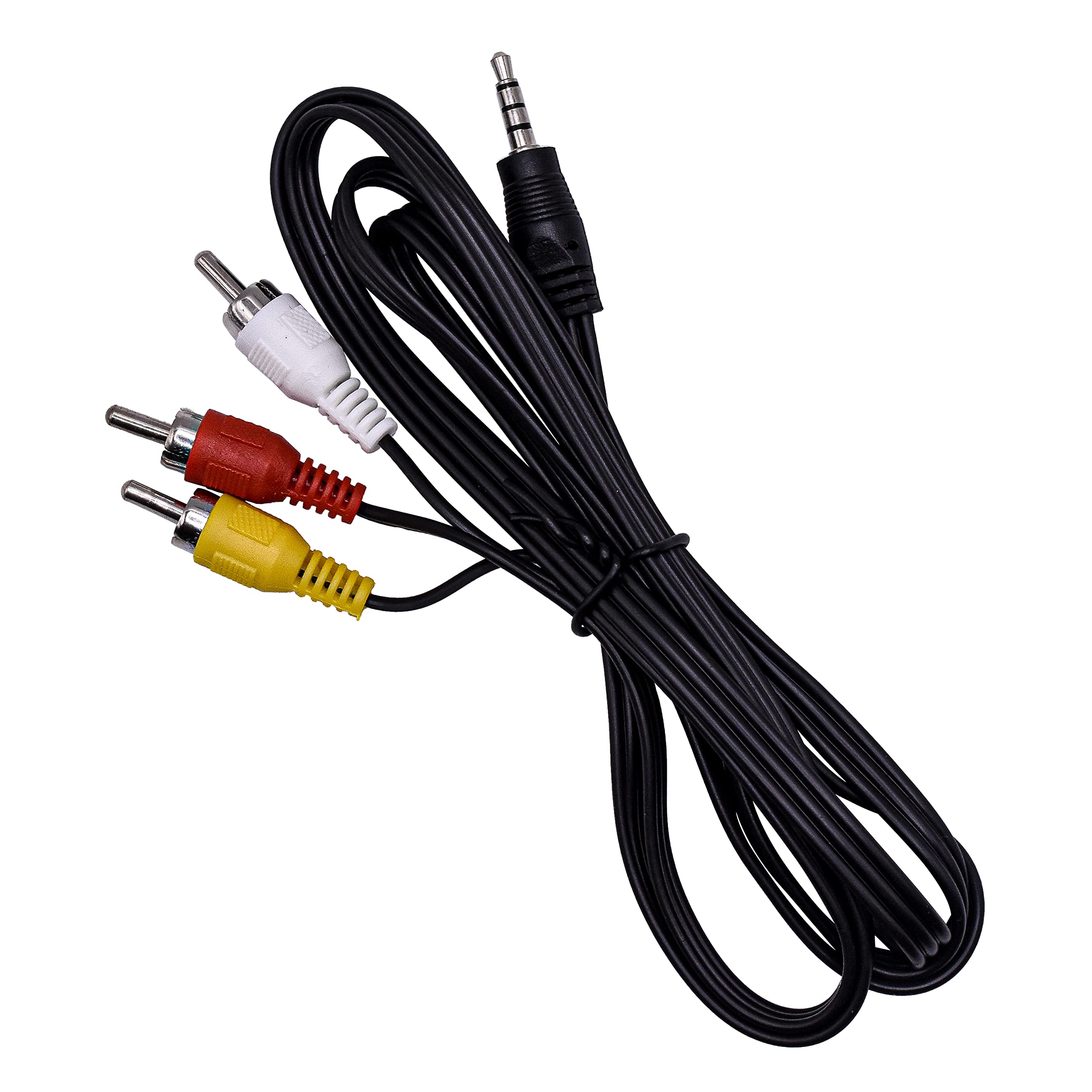 HQRP AV Audio Video Cable for Canon VIXIA HG21, HV20, HV30, HV40, XH A1, XH A1S Camcorders - High-Quality Replacement Cord for Video Recording & Playback