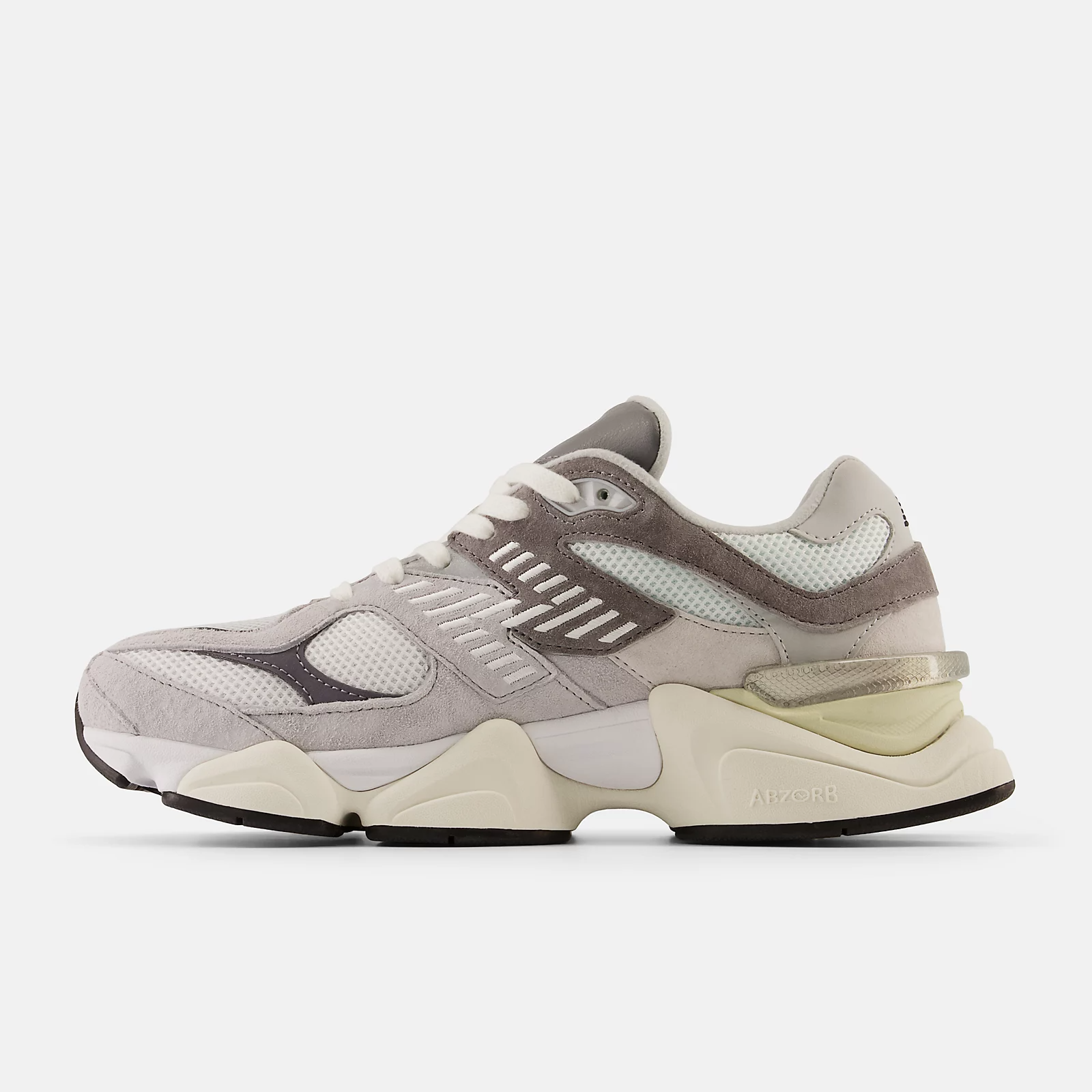 New Balance Men's 9060 Sneakers - Rain Cloud / Castlerock / White | Comfortable Running Shoes for Men, Walking & Gym Workouts